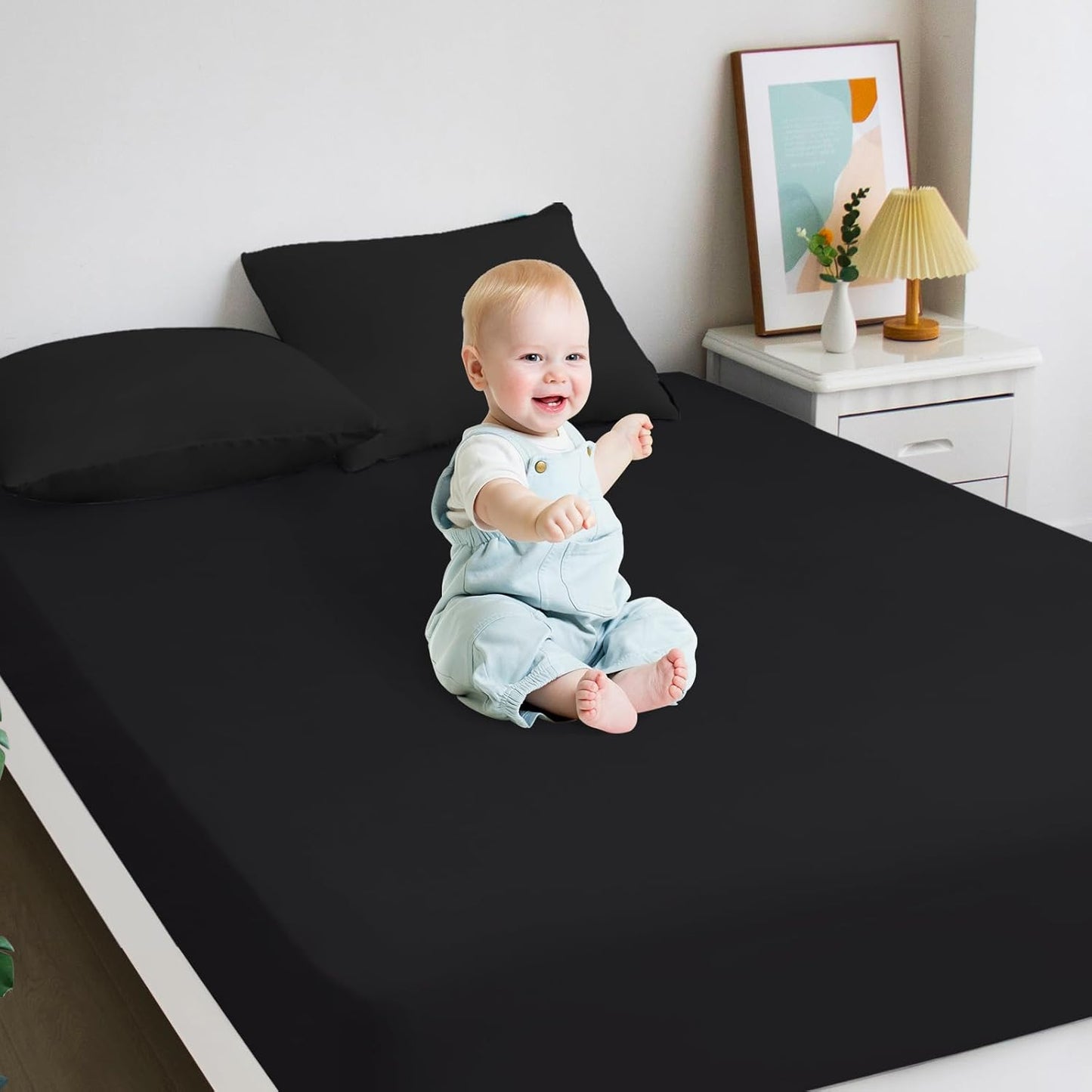 2 Pack Twin Mattress Protector Waterproof, Noiseless & Soft Coverage Mattress Fitted Sheet Twin with Deep Pocket up to 14", Super Breathable & Easy Wash Twin Size Mattress Protector