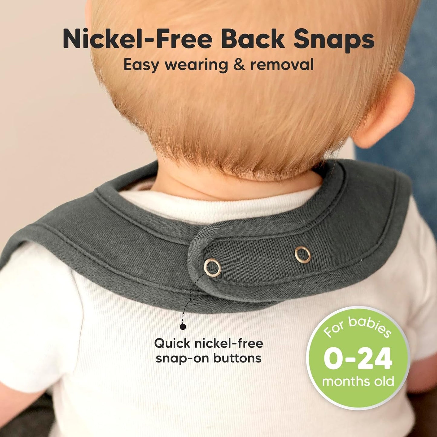 KeaBabies 8-Pack Organic Baby Bibs for Boys, Girls - Super Absorbent Cotton Drool Bibs for Baby Girl & Boy, Teething Toddler, Drooling Newborn, Ultra Soft & Machine Washable (Cruise)