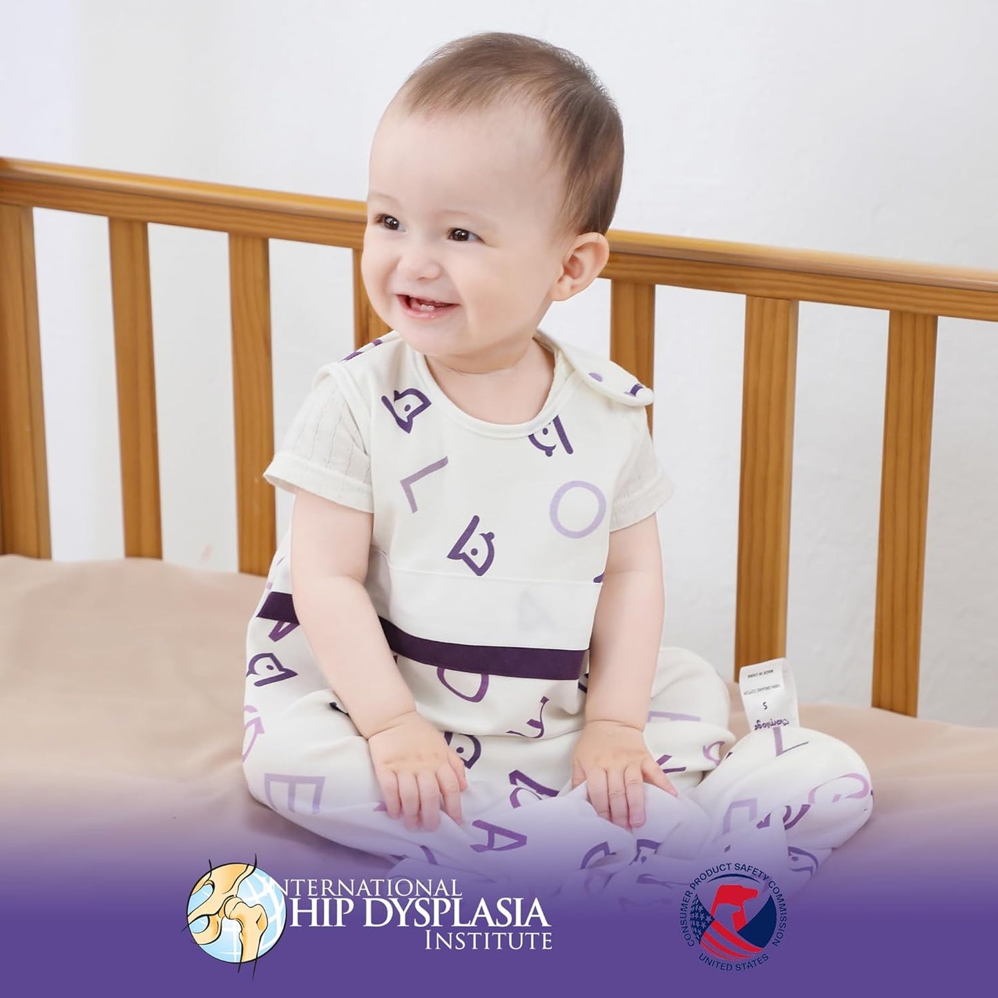 PuppyNap Baby Sleep Sack - 3-Pack Set, 12-18 Months, 100% Organic Cotton with 2-Way Zipper