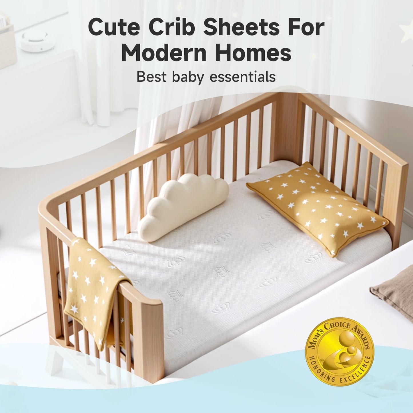 Toddler Bed&Crib Mattress,Premium Memory Foam Mattress,Knitted Fabric Baby Crib,Waterproof&Machine-Washable Cover,Breathable Crib Bed for Baby Bed 52" x 27.7" x 5"