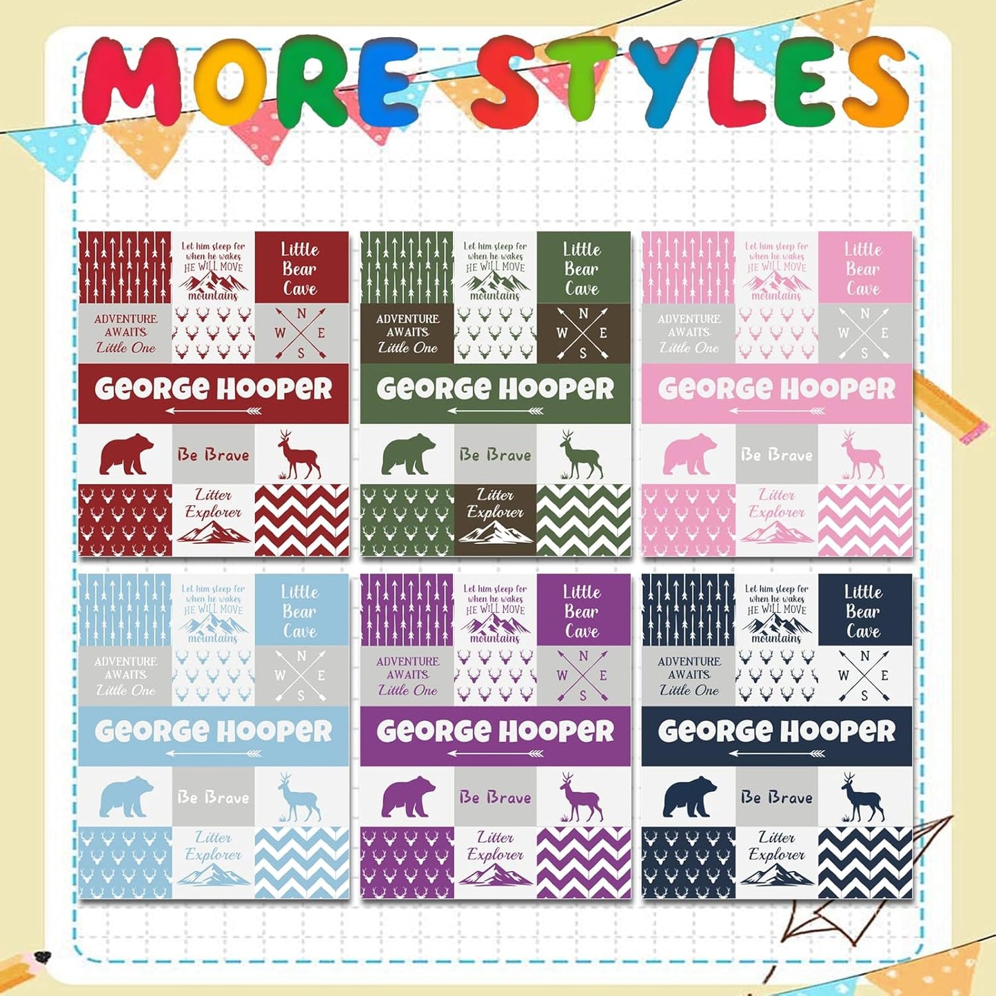 Ship Next Day, Personalized Baby Blanket – Printed in USA, Custom Baby Blanket for Boys & Girls, Baby Blanket with Name, Baby Shower, Easter, Christmas, Birthday Newborn & Toddler Gifts, Baby Gifts