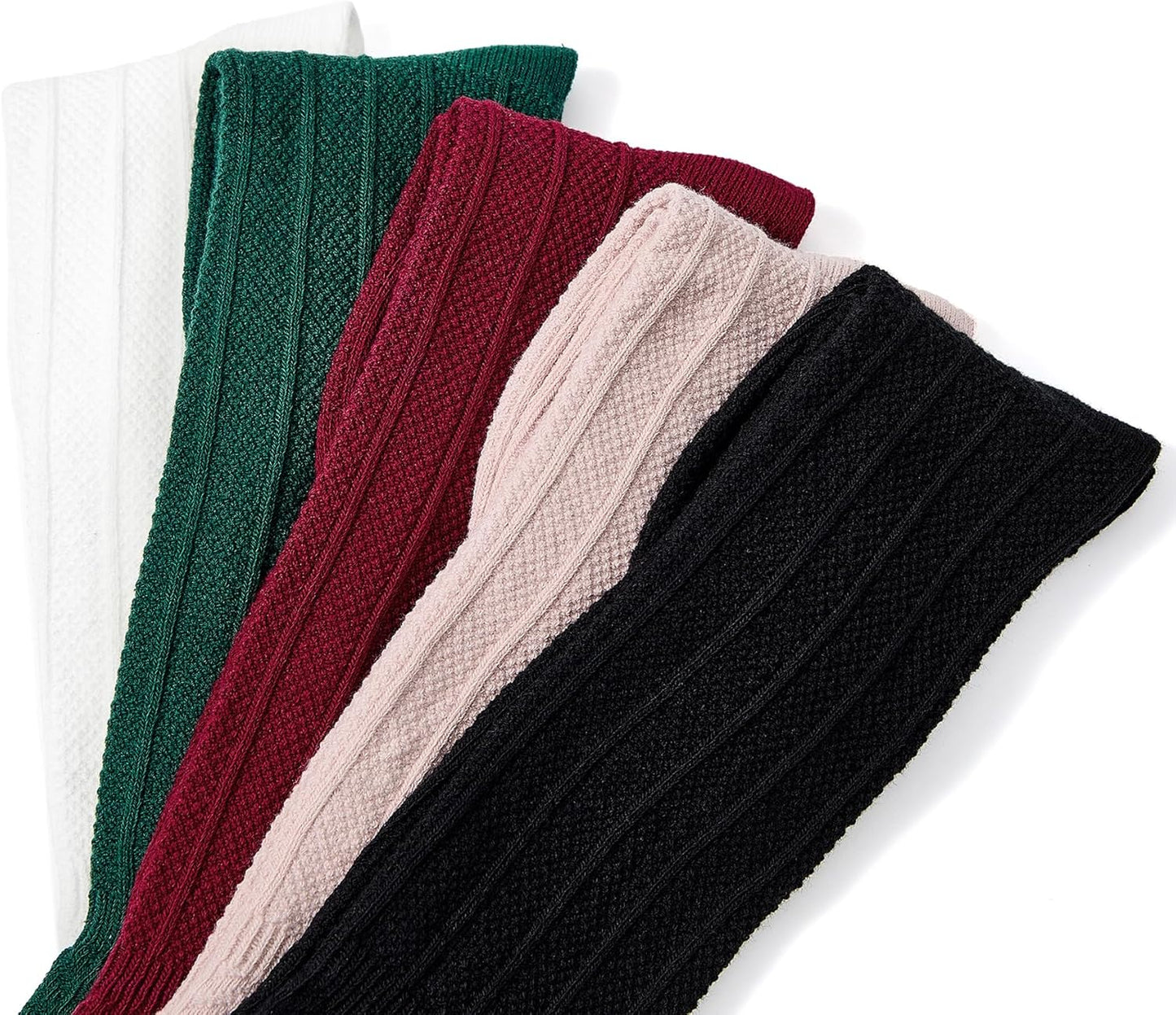 Zando Baby Knee High Socks - Infant to Toddler, Cotton Ruffle Socks, Warm Girls & Boys Long Stockings, 3-6 Pairs