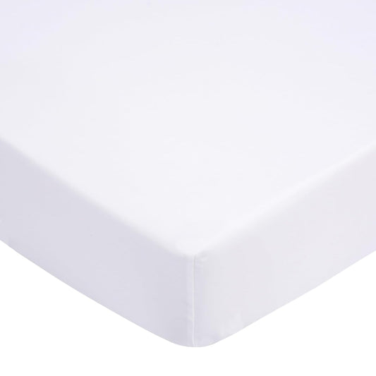 UOMNY Crib Sheet White Fitted Crib Sheets Baby Sheet for Standard Crib and Toddler Mattresses Nursery Bedding Sheet Crib Mattress Sheets for Boys and Girls 1 Pack Space Toddler Sheet