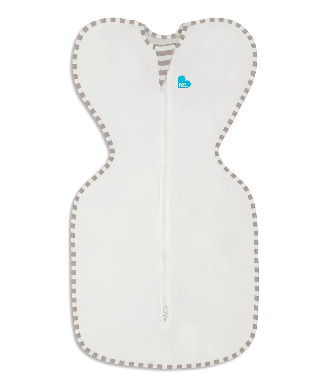 Love to Dream Organic Swaddle, Baby Sleep Sack, Swaddle Up Self-Soothing Swaddles for Newborns, Get Longer Sleep, Snug Fit Helps Calm Startle Reflex, 1.0 TOG Sleep Sack, 13-18.5lbs, Cream