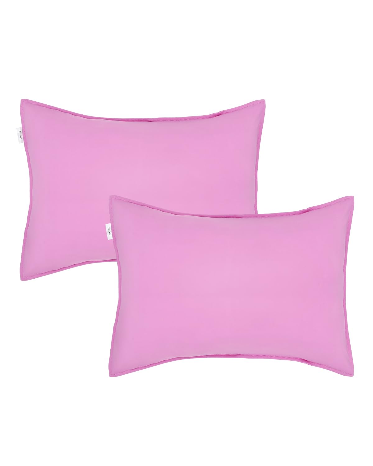 ALVABABY Toddler Pillowcases Stretchy Soft Kids Pillow Cover 2 Pack Fit 13"x 18" or 12"x16" Envelope for Girl Boy Sleepy Travel Pink 2TPN01A
