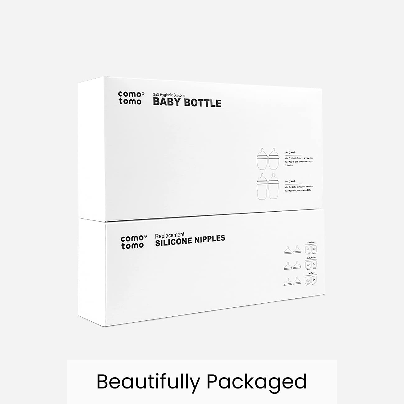 Comotomo Baby Bottle Bundle, Green, (7 Piece Set)