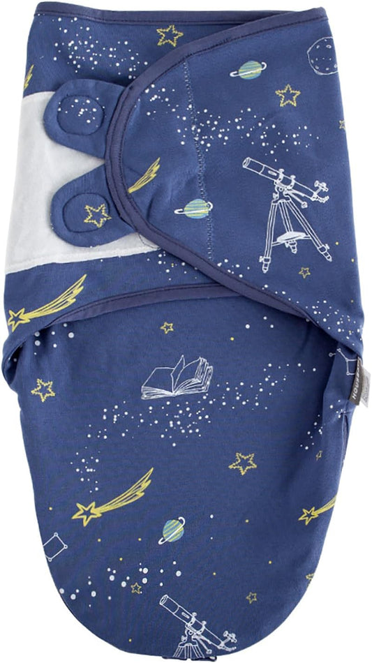 HOUSBAY Baby Swaddle Blanket Boy Girl,Super Soft Material Newborn Adjustable Swaddles for 0-3 Months,2-Way Zipper Sleep Sack 1 Pack