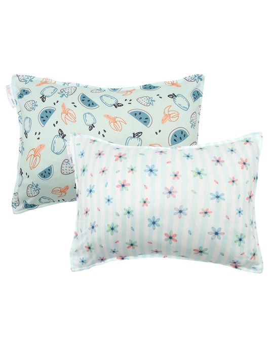 ALVABABY Toddler Pillowcases Stretchy Soft Kids Pillow Cover 2 Pack Fit 13"x 18" or 12"x16" Envelope for Girl Boy Sleepy Travel 2TPE28A