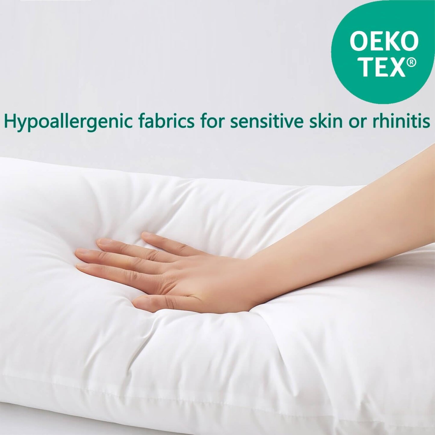 Squishy Flat Bed Pillows Queen Size Set of 2 Extra Soft Thin Pillow for Stomach Sleeping Adults Kids Back Sleeper Plush Fluffy White 20x30 inches