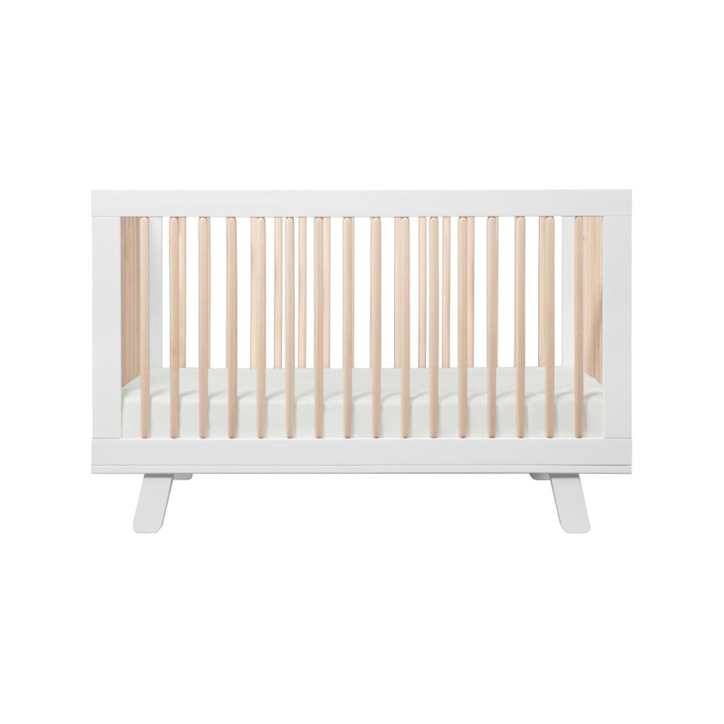 Babyletto Hudson 3-in-1 Convertible Baby Crib - GREENGUARD Gold Certified - Convertible Crib to Toddler Bed and Daybed - Baby Bed with 4 Adjustable Heights - Wooden Crib - Washed Natural