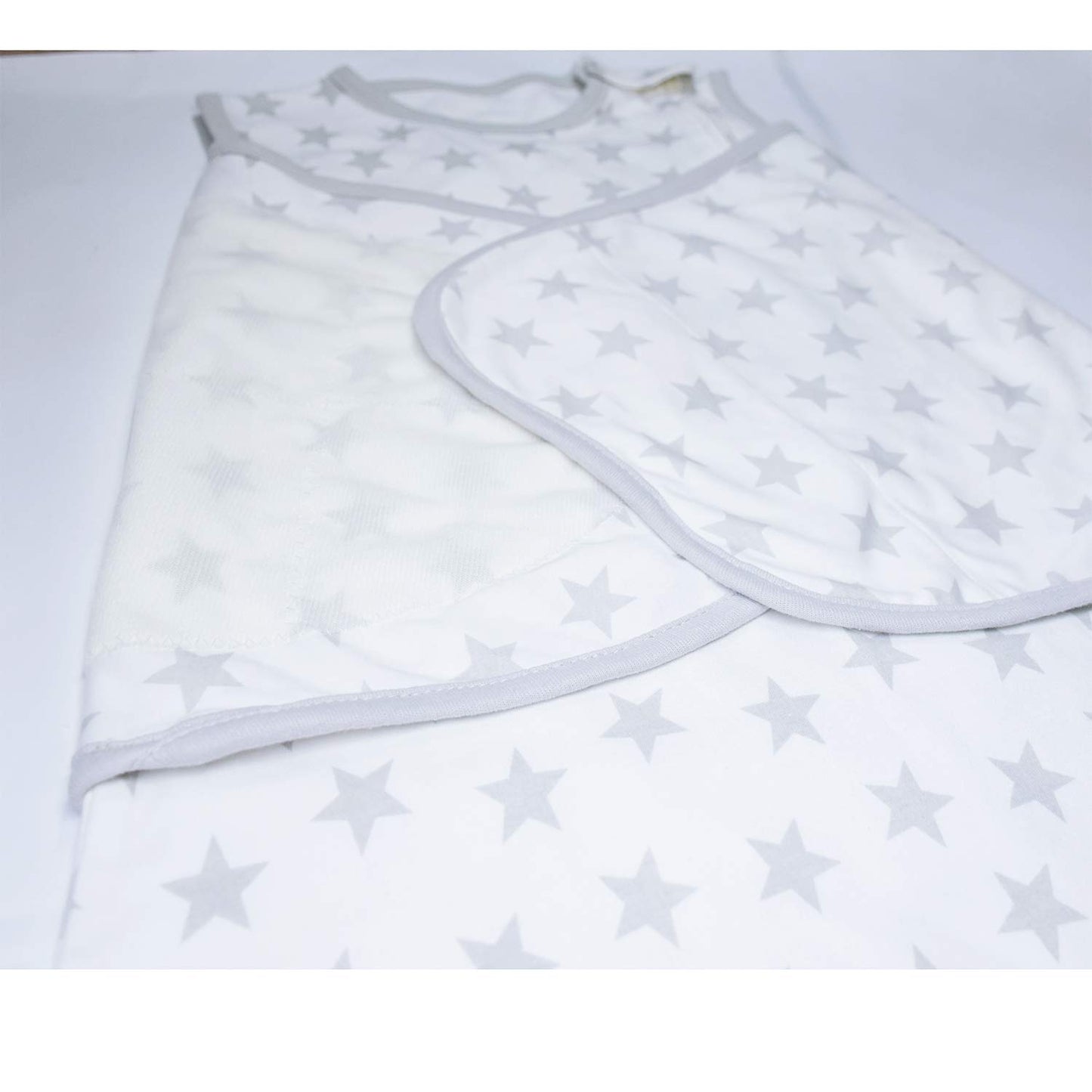 Baby Swaddle,Adjustable Wearable Baby Sleep Sack XL,Miracle Swaddles for Babies Large,100% Cotton,6-12 Months(Gray Stats)