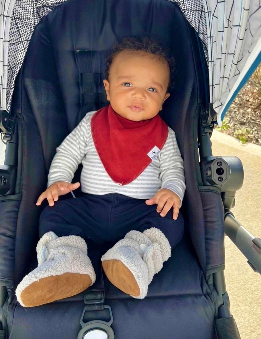 DiaperSquad's Baby Bibs for Drooling and Teething, Bibs for Boys, Baby Girl - Solid Cotton Baby Drool Bibs