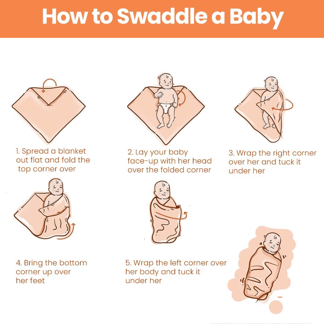 Premium Baby Swaddle Blanket - 2 Pack Muslin Swaddle Blankets Neutral, Softness Upgrade, Breathable 47''x47'' Nursery Wrap for Boys & Girls - Unisex, 70% Viscose from Bamboo, 30% Cotton (Gray)