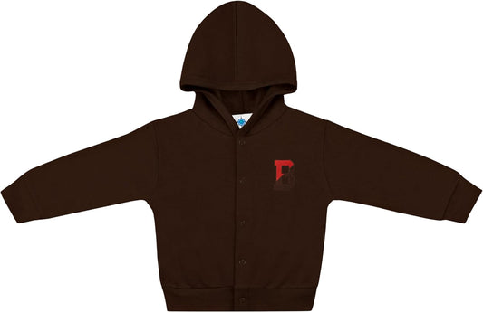 Creative Knitwear College Baby Snap Hooded Jacket - Team Logo, Multiple Colors, for Boys & Girls, (0-24 Months)