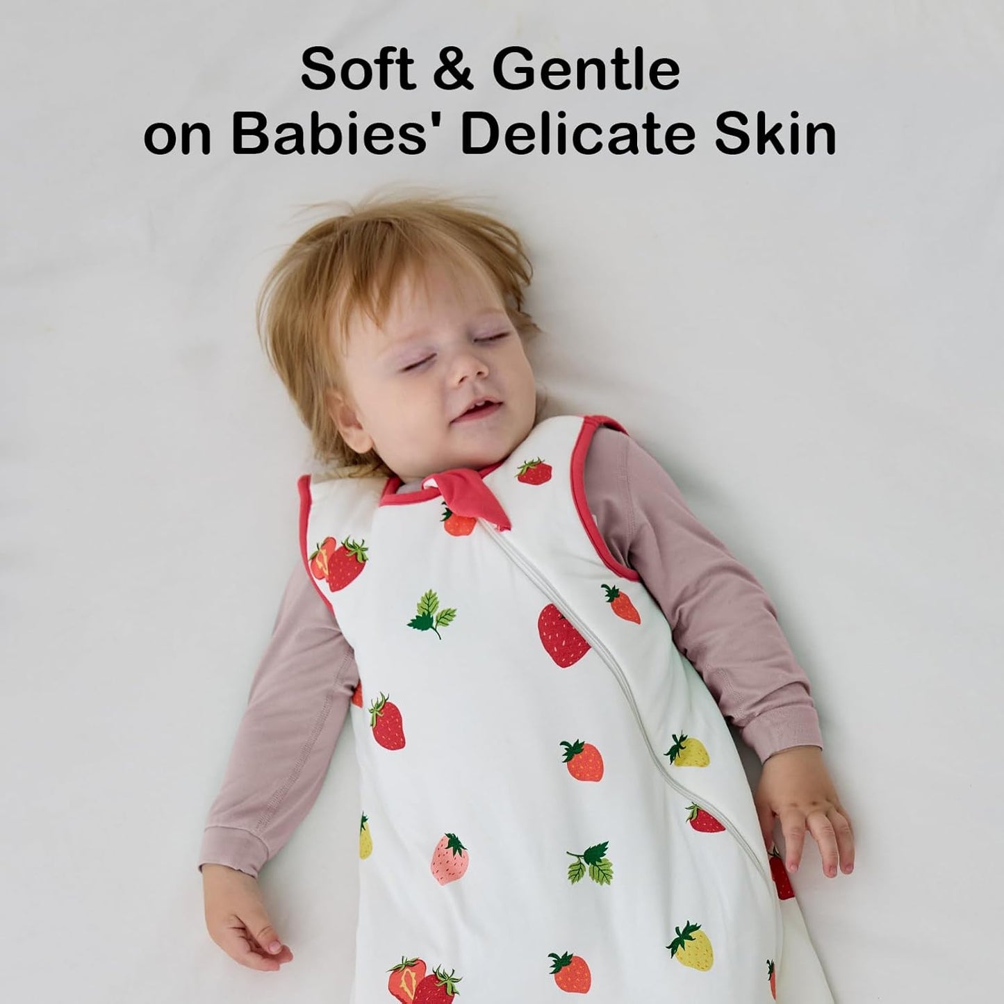 BubblePanda Rayon Made from Bamboo Sleep Sack 0-6 Months 0.5 Tog Soft Newborn Sleep Sack 3-6 Months for Infant Babies 2-Way Zipper Wearable Blanket Baby 0-3 Months