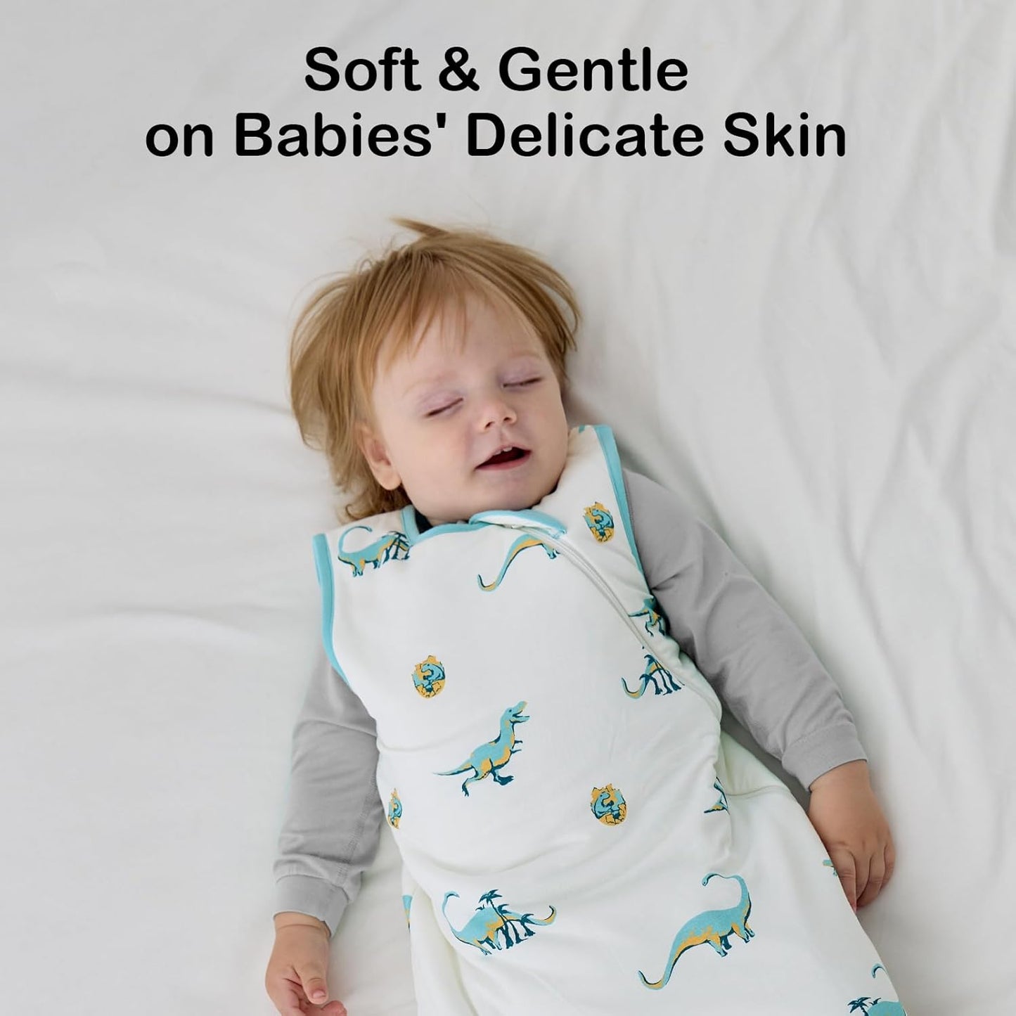 BubblePanda Rayon Made from Bamboo Sleep Sack 2t-3t 0.5 Tog Soft Lightweight Toddler Sleep Sack 24-36 Months for Babies 2-Way Zipper Wearable Blanket Baby 3t