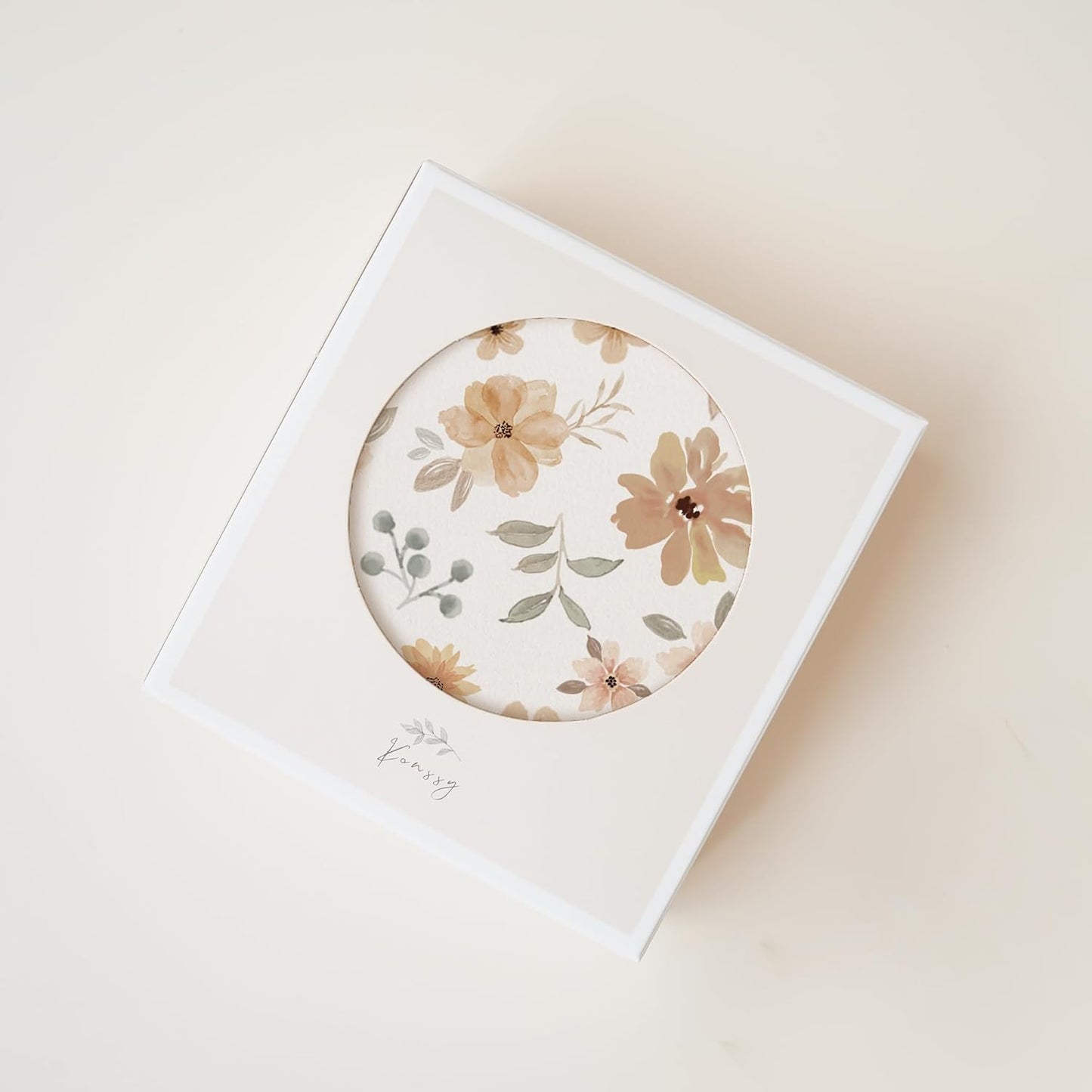 Konssy Baby Girl Newborn Receiving Blanket with Matching Headband and Beanie Set Baby Swaddle Nursery Swaddle Wrap