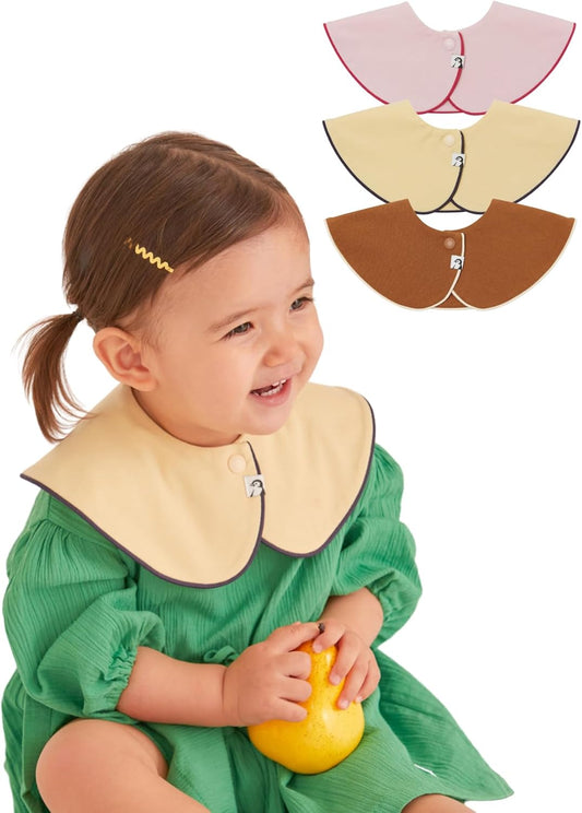 Konny Baby Bibs 5-Pack, 360 ° Rotate, Soft and Absorbent Bandana Drooling for Boys Girls baby Essentials