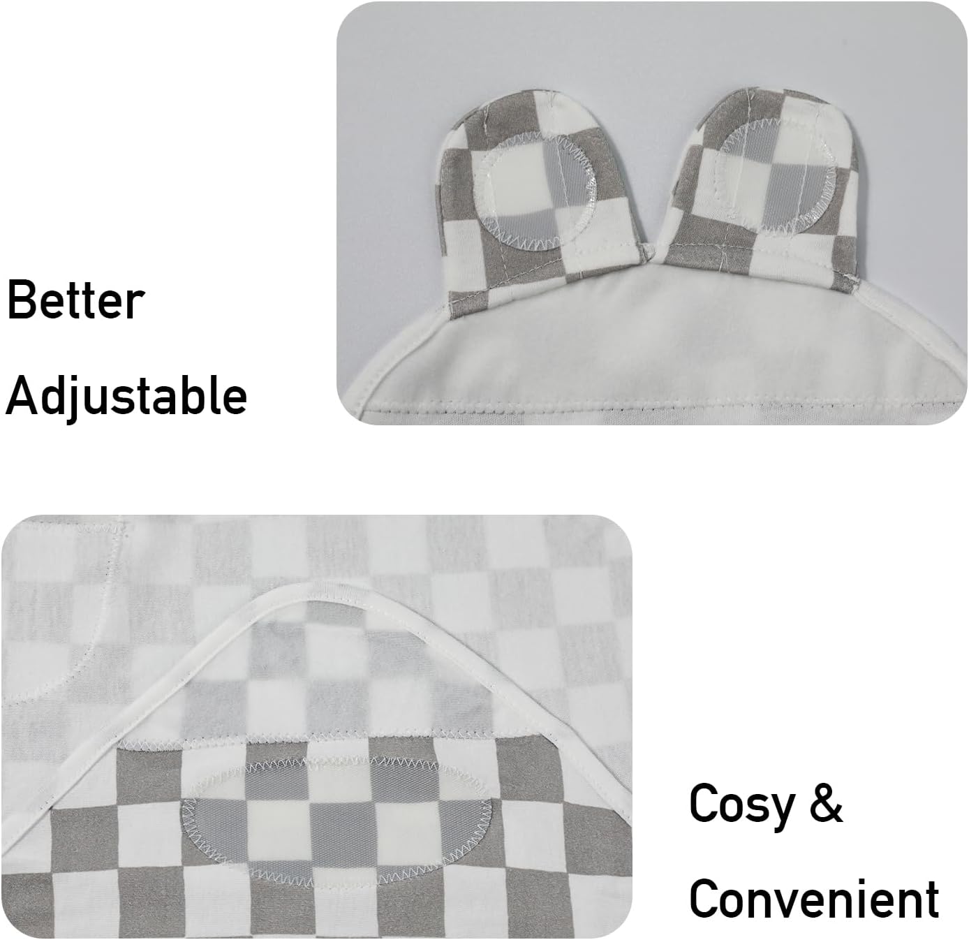 Baby Swaddle Sacks, 3-Pack Newborn Organic Cotton Swaddle Wrap, Adjustable Swaddling Blankets, Nursery Swaddling Essentials for Newborn 0-3 Months, Infant Shower Items Gift (Animals & Square)