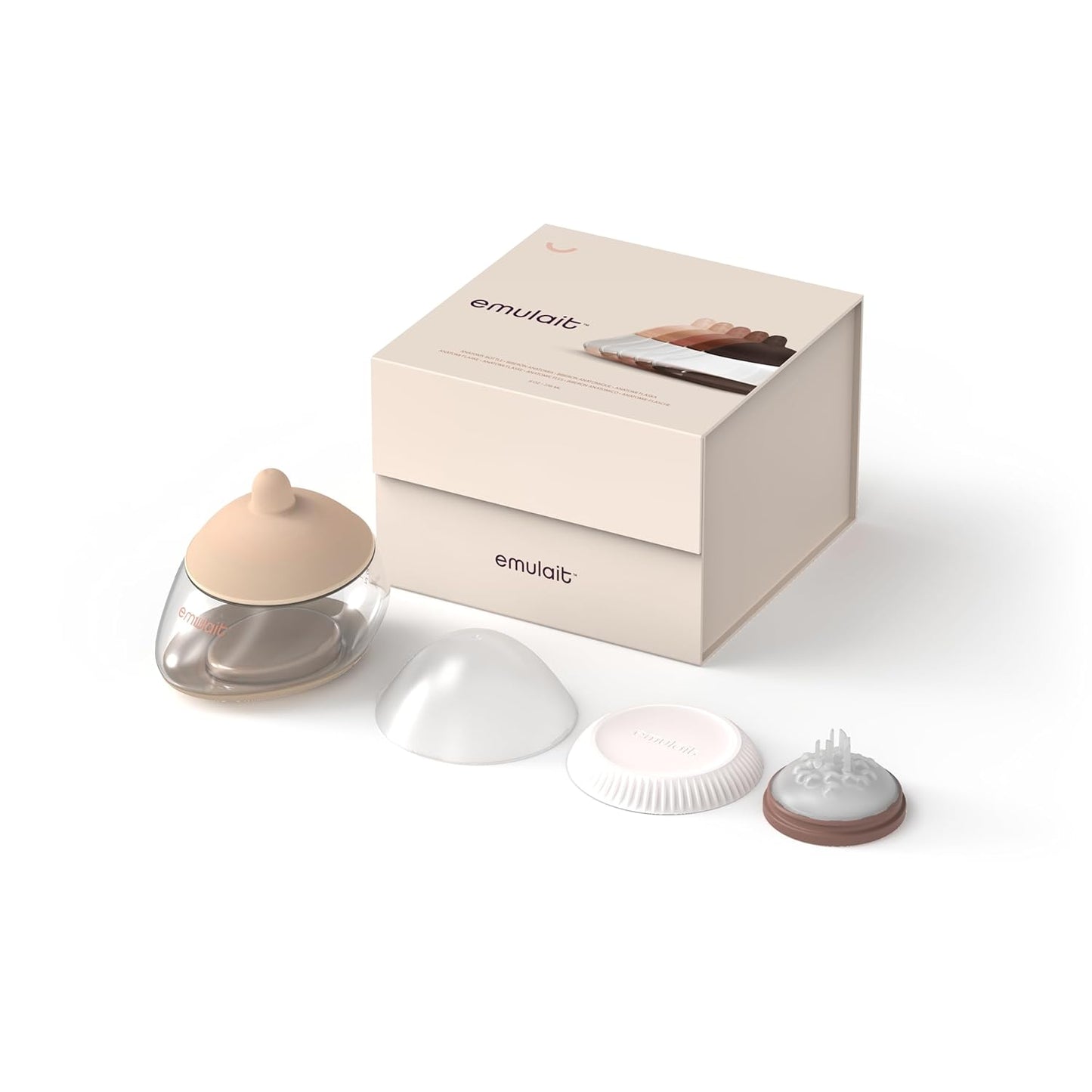 Anatomy Bottle Breast Shaped Baby Bottle - Fair - Shape 2-Responsive Flow Valve