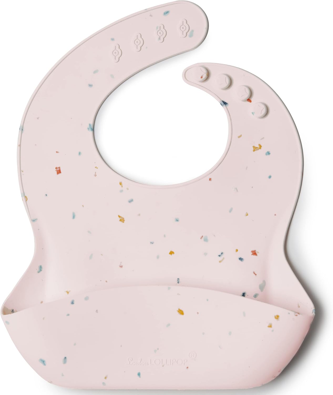 Loulou Lollipop Soft, Waterproof Silicone Feeding Bib for Babies and Toddlers