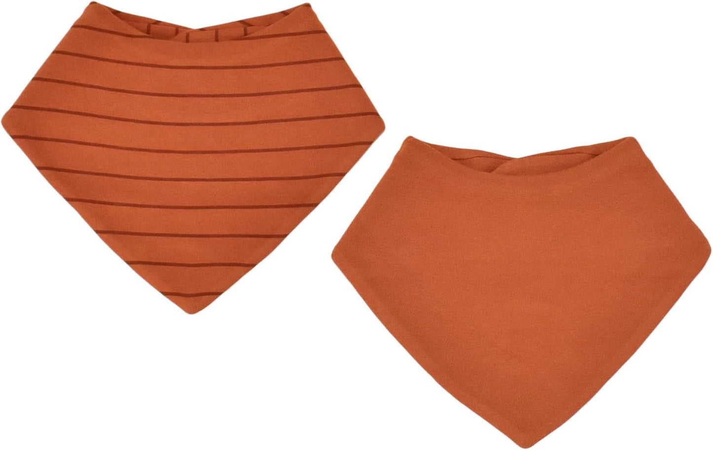 Woolino Merino Wool Baby Bibs - Highly Absorbent Bandana Bib with Cotton Outer Layer and Merino Wool Inner Layer - Pack of 2