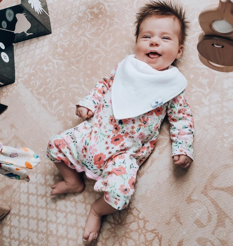 DiaperSquad's Baby Bibs for Drooling and Teething, Bibs for Boys, Baby Girl - Solid Cotton Baby Drool Bibs