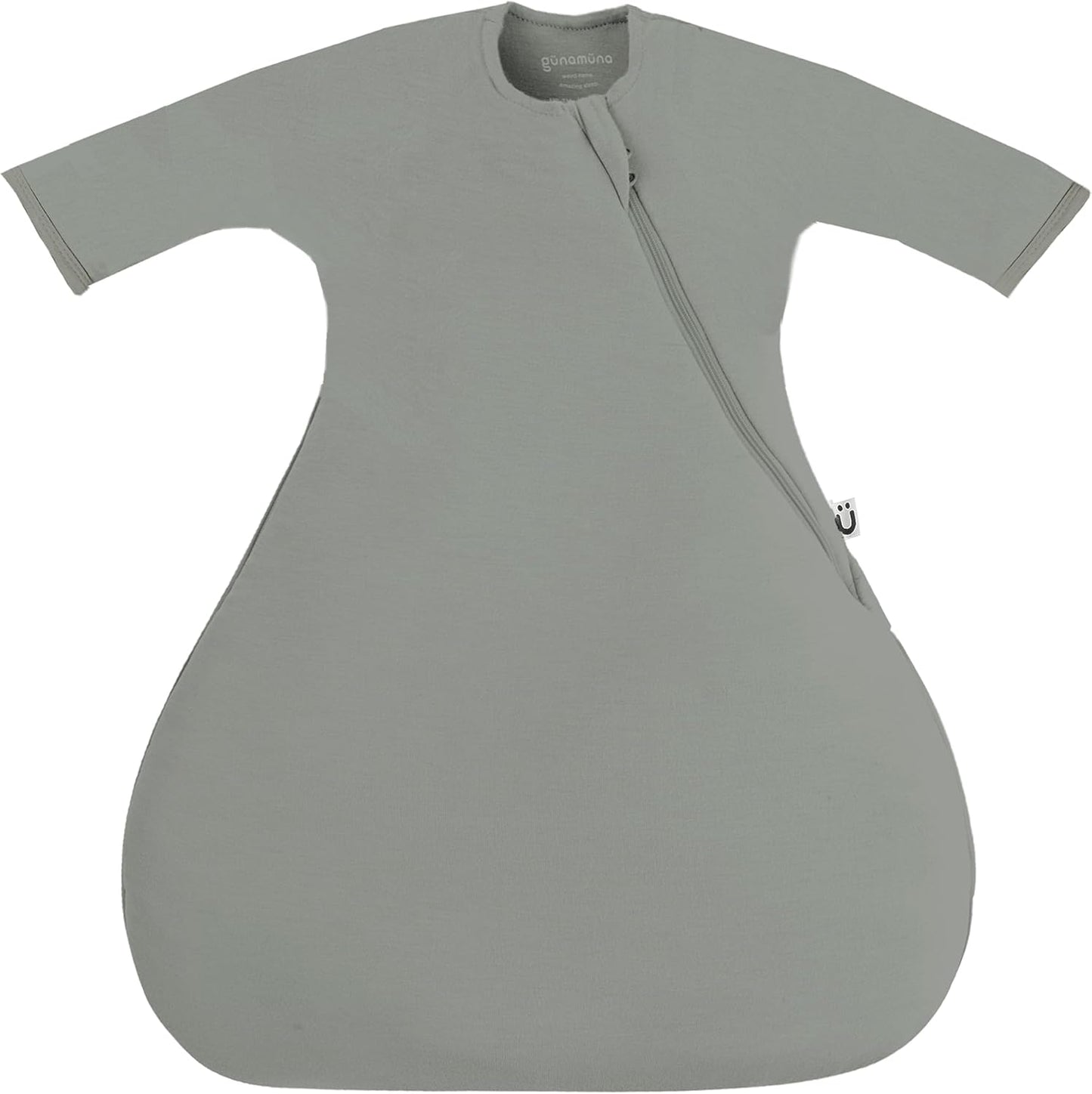 GUNAMUNA Long-Sleeve Transitional Swaddle Sleep Bag 1.0 TOG – Soothes Infants 3-6 Months, Easy Diaper Changes with WONDERZiP