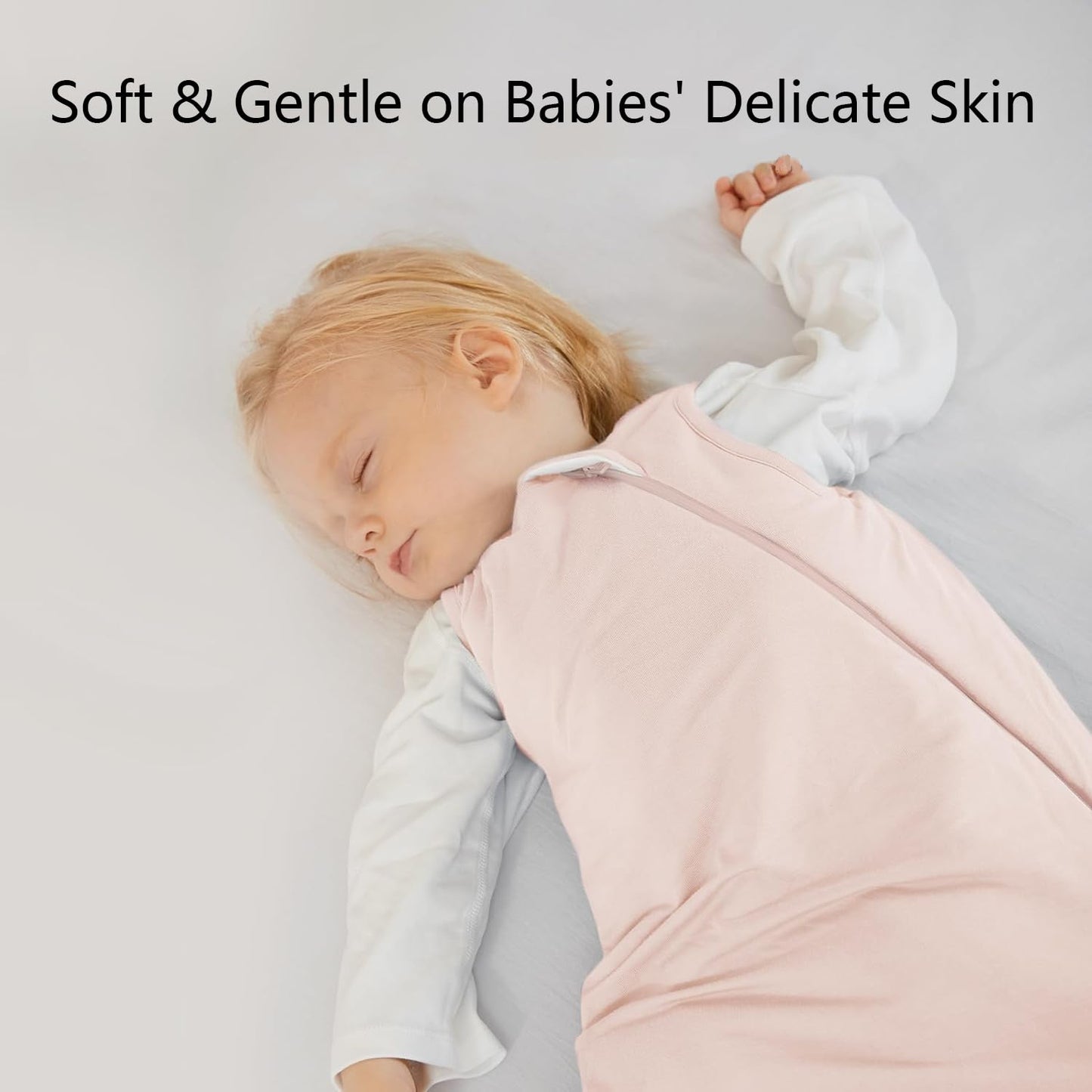 BubblePanda Rayon Made from Bamboo Sleep Sack 2t-3t 0.5 Tog Soft Lightweight Toddler Sleep Sack 24-36 Months for Babies 2-Way Zipper Wearable Blanket Baby 3t