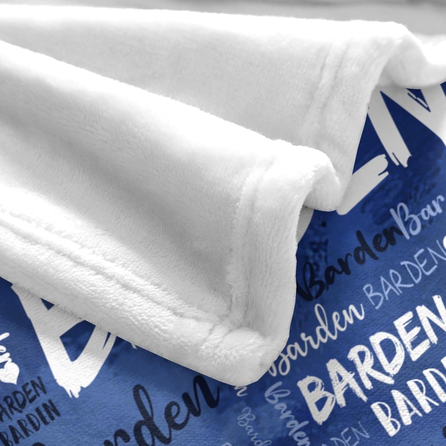 Custom Blanket Personalized Name Throw Customized Blanket with Name Text for Adult Kid