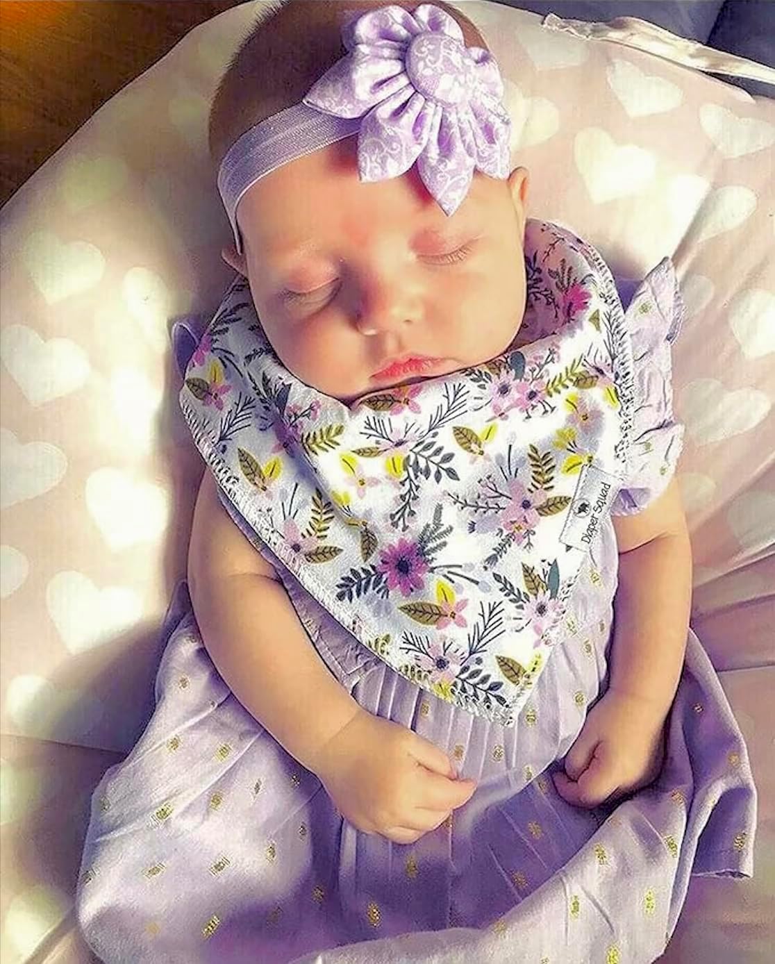 DiaperSquad's Baby Bibs for Drooling and Teething, Bibs for Boys, Baby Girl - Solid Cotton Baby Drool Bibs