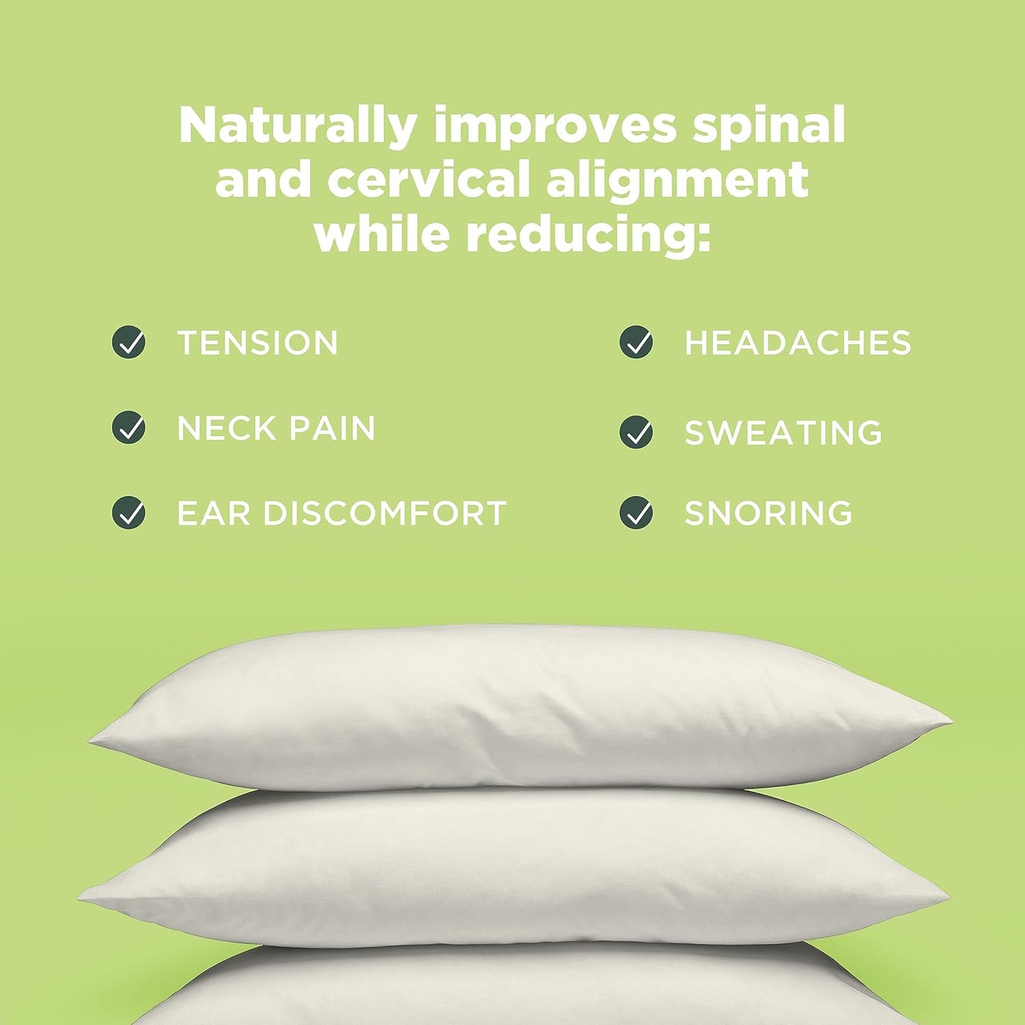 Bean Products Kapok 14" x 20" Japanese Pillow - Breathable, Eco-Friendly and Durable Organic Cotton Fabric Bed Pillow - Soft and Supportive Pillow for Sleeping, Made in The USA