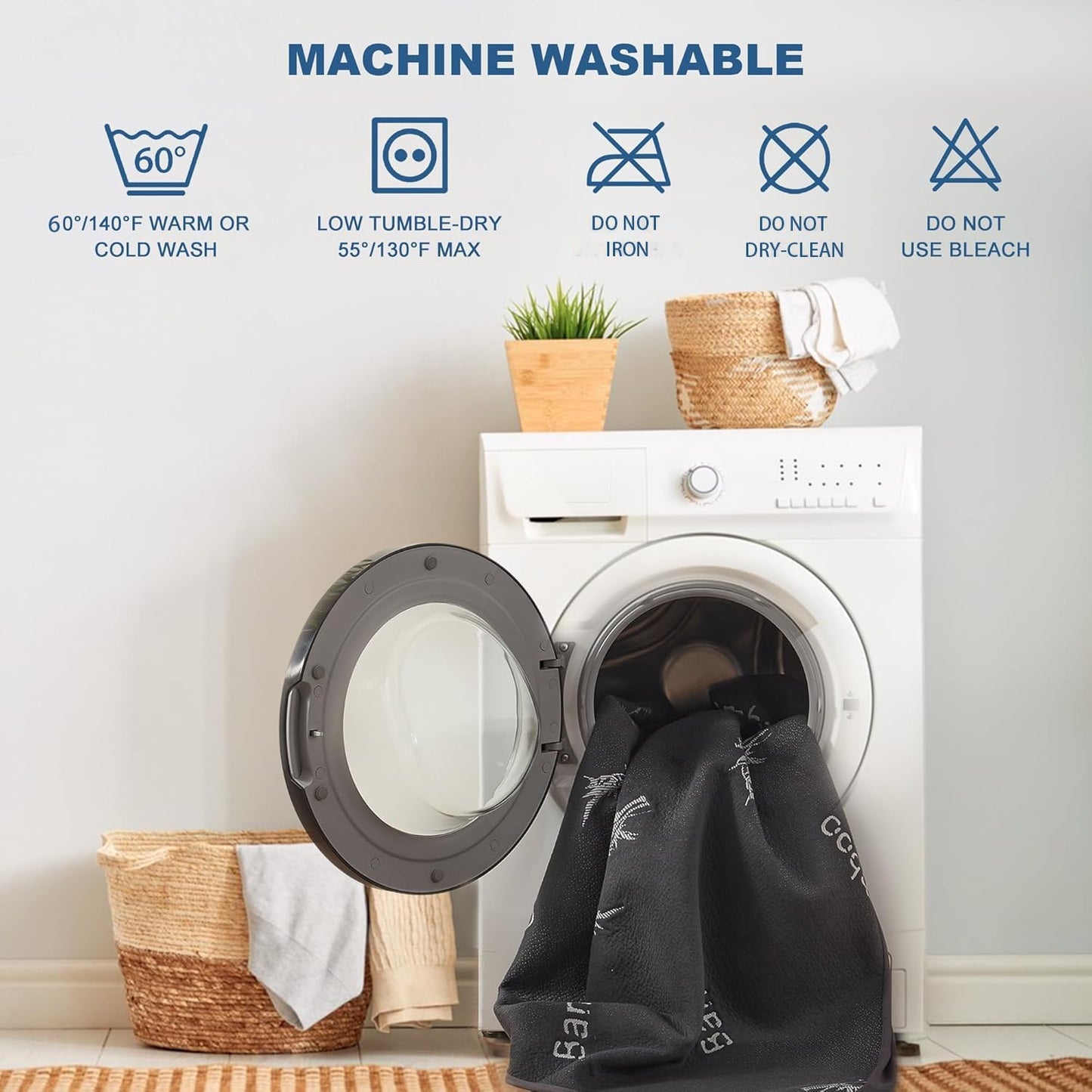 BEDLORE California King Size Mattress Protector Waterproof, Mattress Pad Fitted 6-18 Inch Deep Pocket, 3D Air Fabric Soft Double Bed Mattress Cover Noiseless Washable for Bedroom, Hotel, Gray