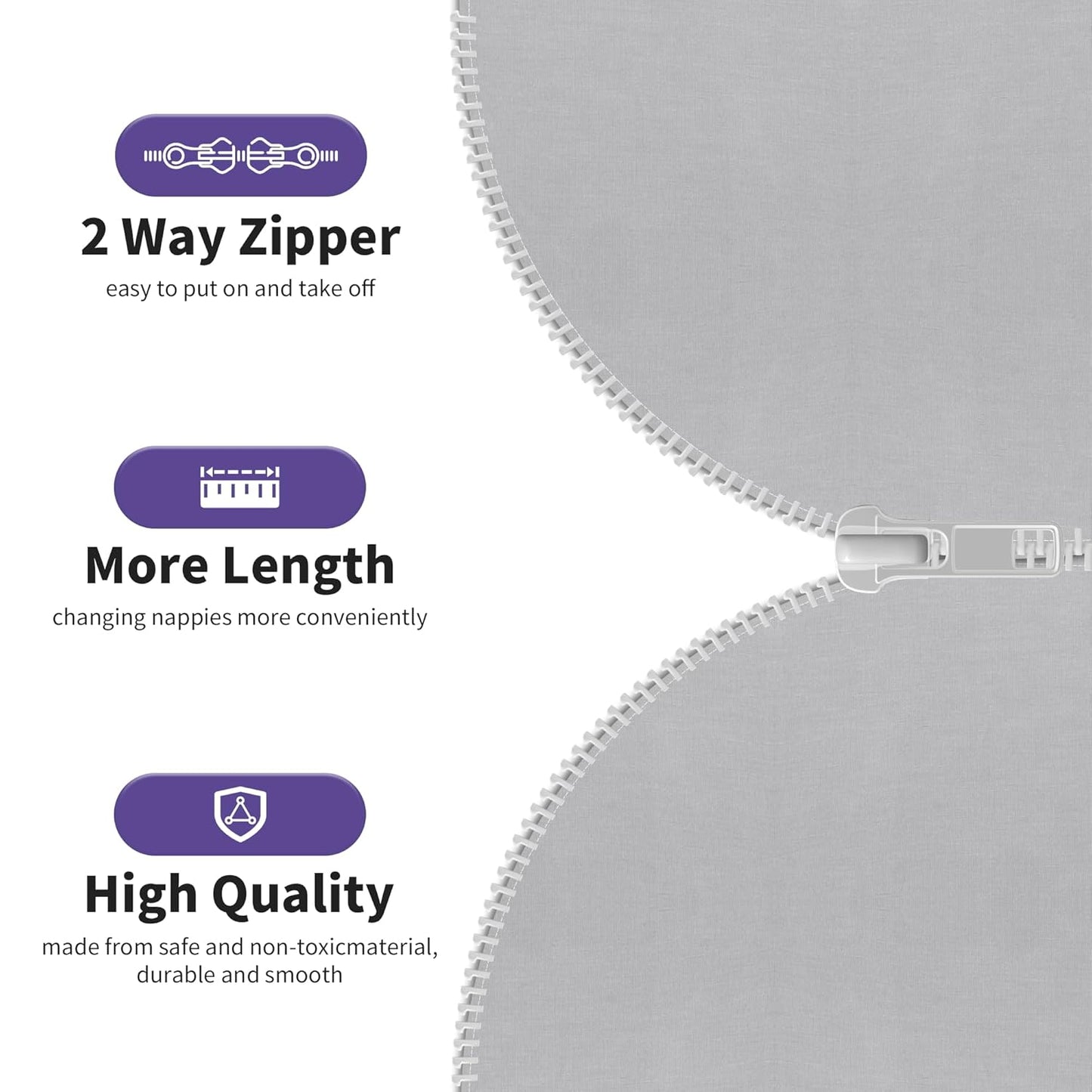 PuppyPaws Baby Sleep Sack 3-Pack Set, Transitional Swaddle, Sleep Sack 9-15 Months, Wearable Blanket Baby with 2-Way Zipper Summer, 95% Rayon derived from Bamboo, 5% Spandex