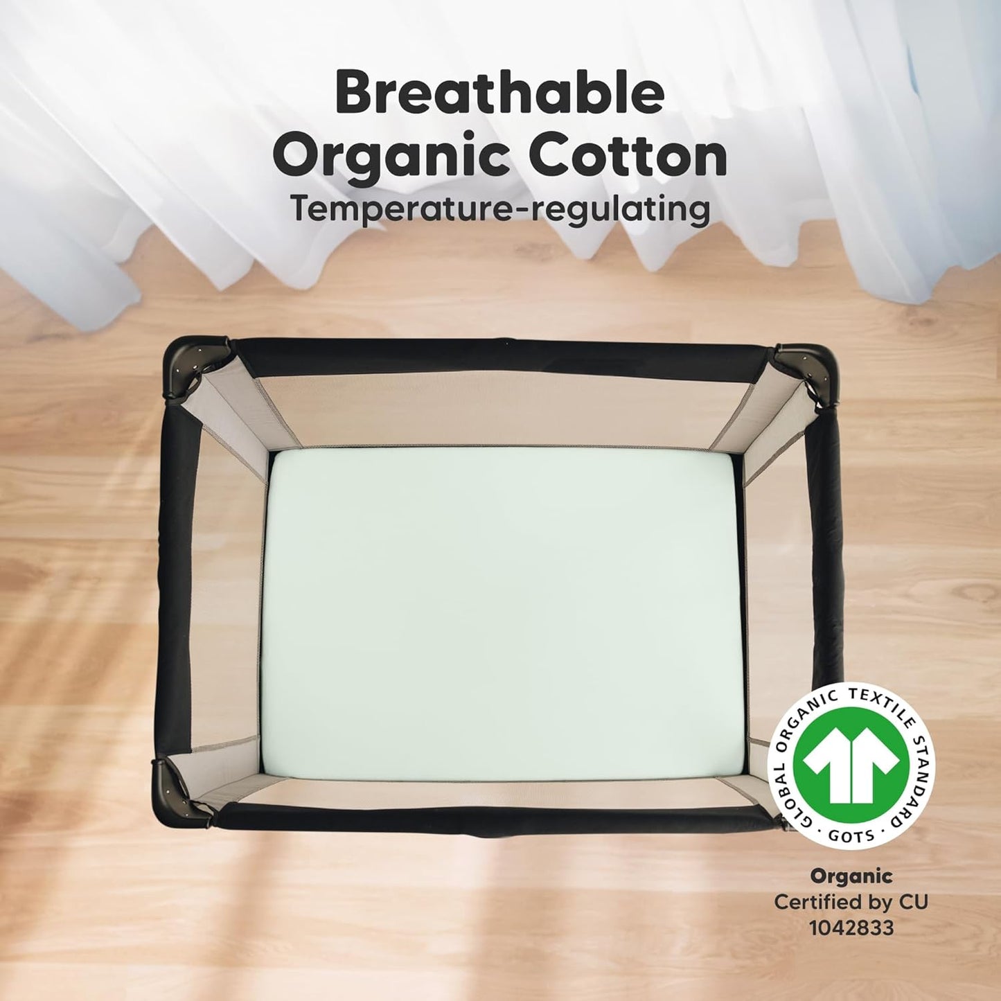 KeaBabies 2-Pack Organic Crib Sheets for Boys, Girls - 52x28 Fitted Crib Mattress Sheet Neutral, Breathable Jersey Cotton Cover for Baby Bed, Toddler Mattress, Soft & Cute Prints (Cove)