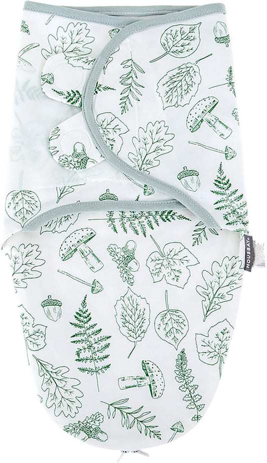 HOUSBAY Baby Swaddle Blanket Boy Girl,Super Soft Material Newborn Adjustable Swaddles for 0-3 Months,2-Way Zipper Sleep Sack 1 Pack