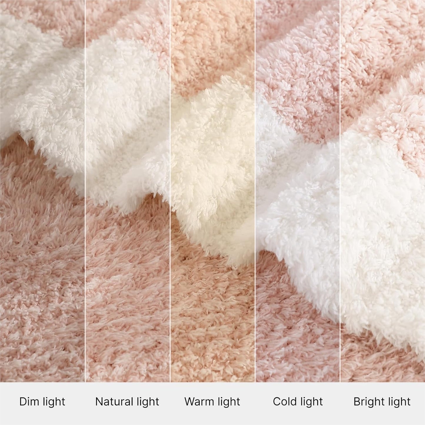 WRENSONGE Throw Blanket Cationic Dyeing Pink Soft Cozy Fluffy Warm Hand Made Weave Throw Blankets for Couch, Sofa, Chair, Bed, Camping, Picnic, Travel Lightweight Bed Blanket - 60"*80"