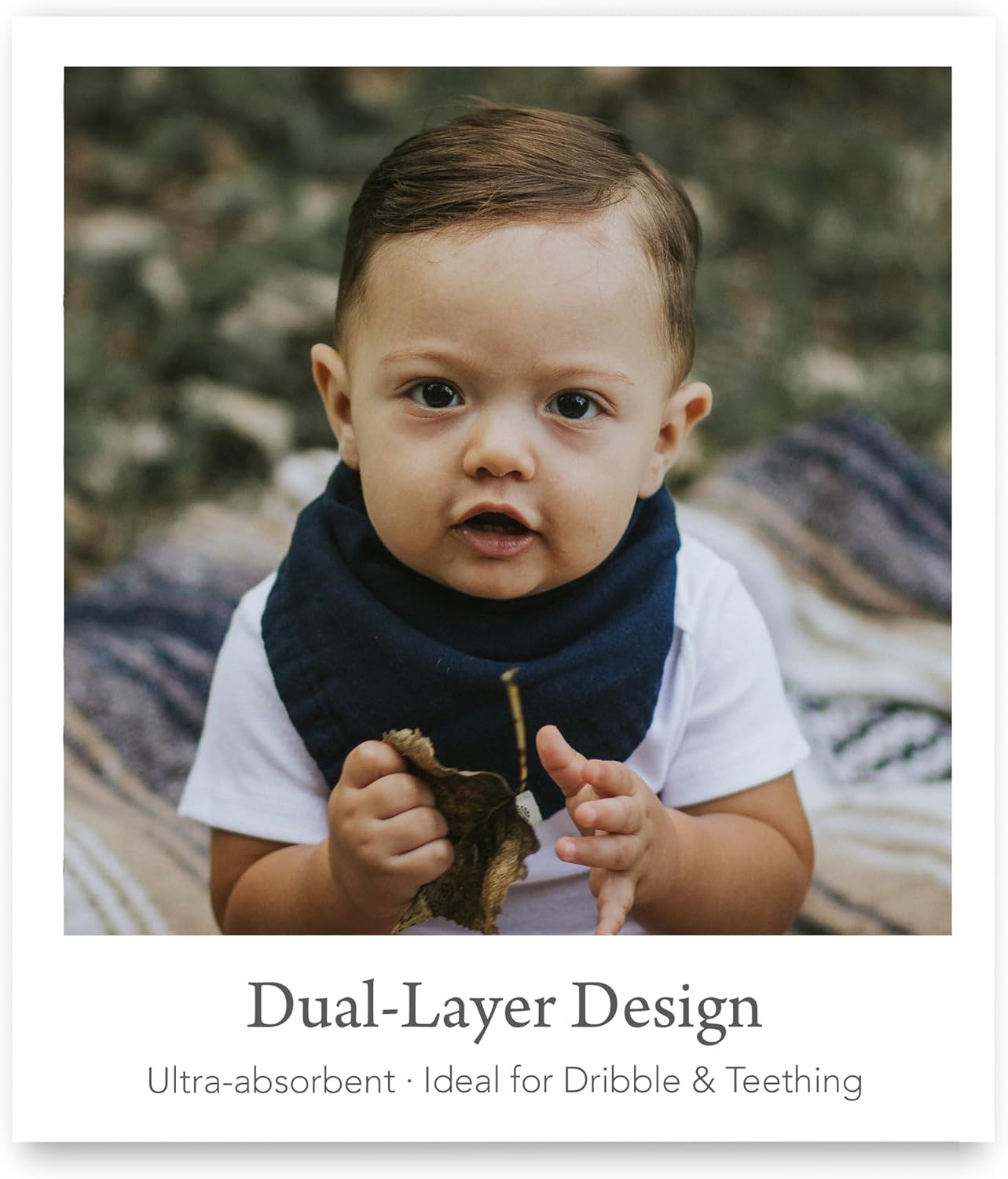 Kishu Baby Indi Organic Baby Bandana Bibs – Fairtrade 4-Way Reversible Drool Bibs for Boys & Girls – Unisex (Set of 5)