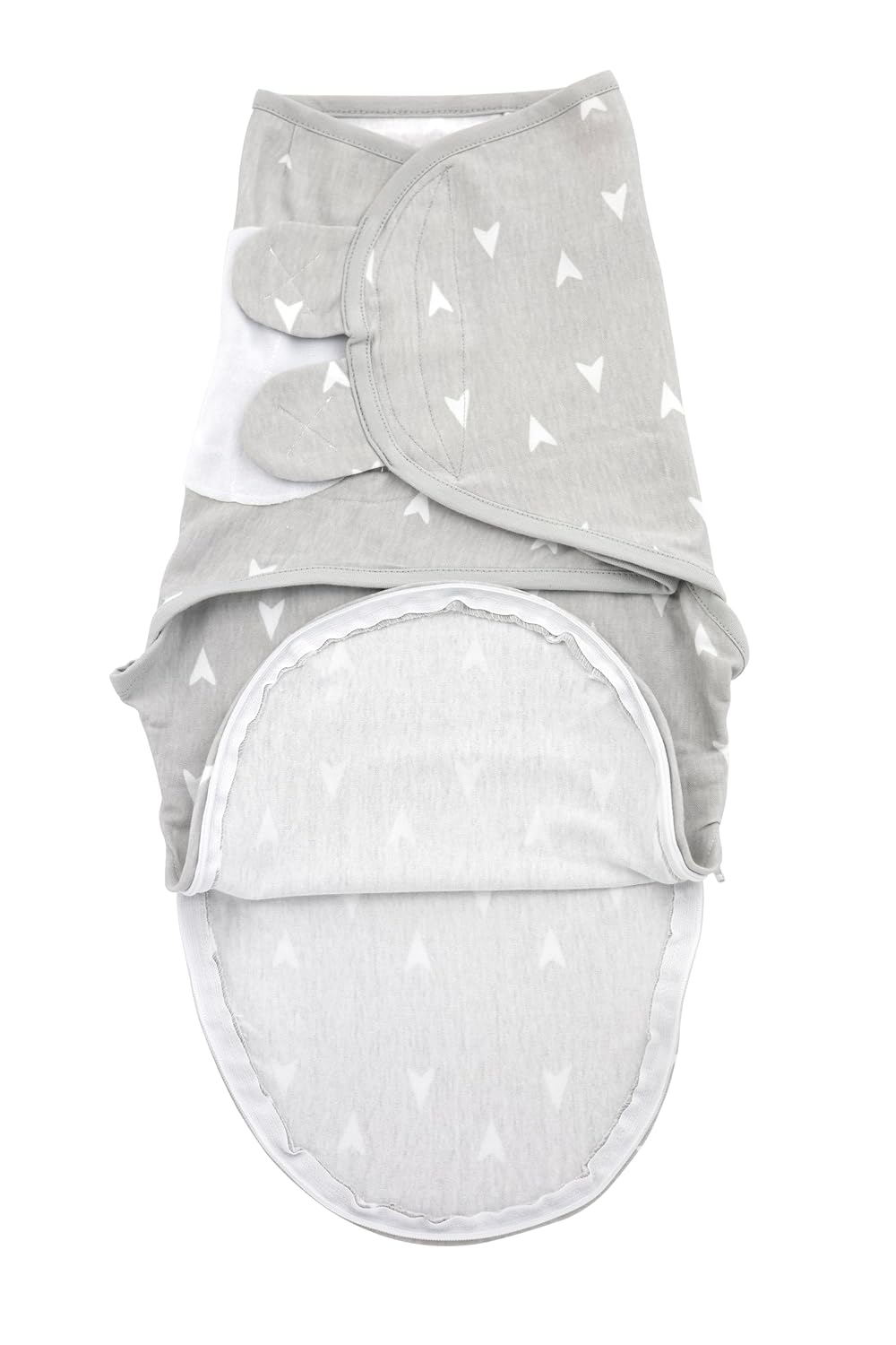 Bublo Baby Swaddle Sleep Sack with Zipper - Swaddles for Newborns - 2 Pack Cotton Baby Swaddles for 0-3 Months - Infant Sleeping Swaddle Sack – Adjustable Swaddle Blanket Wrap (Grey Arrow)
