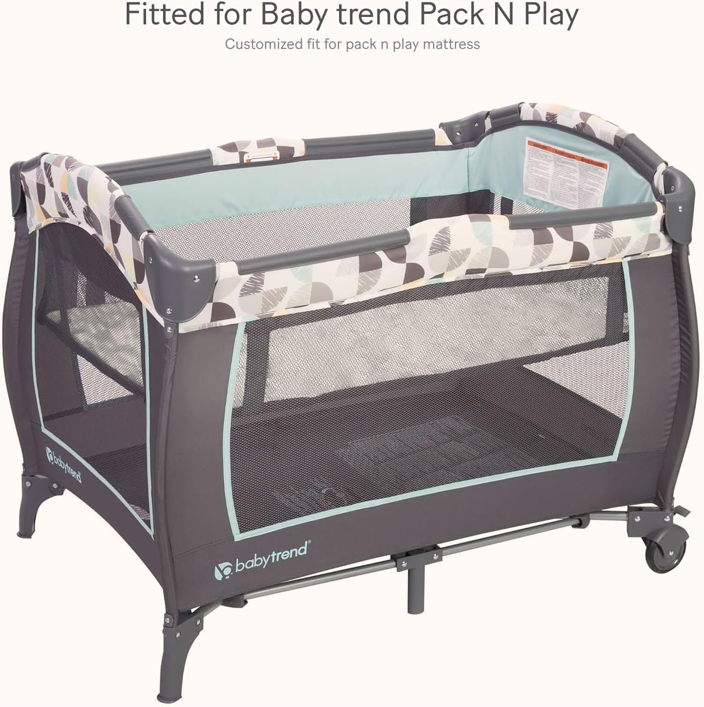 lulumoon Pack and Play Sheets Muslin: Cotton Fitted Sheets for Baby Trend Pack N Play - Soft Playard Sheets for Boys and Girls 2Pack