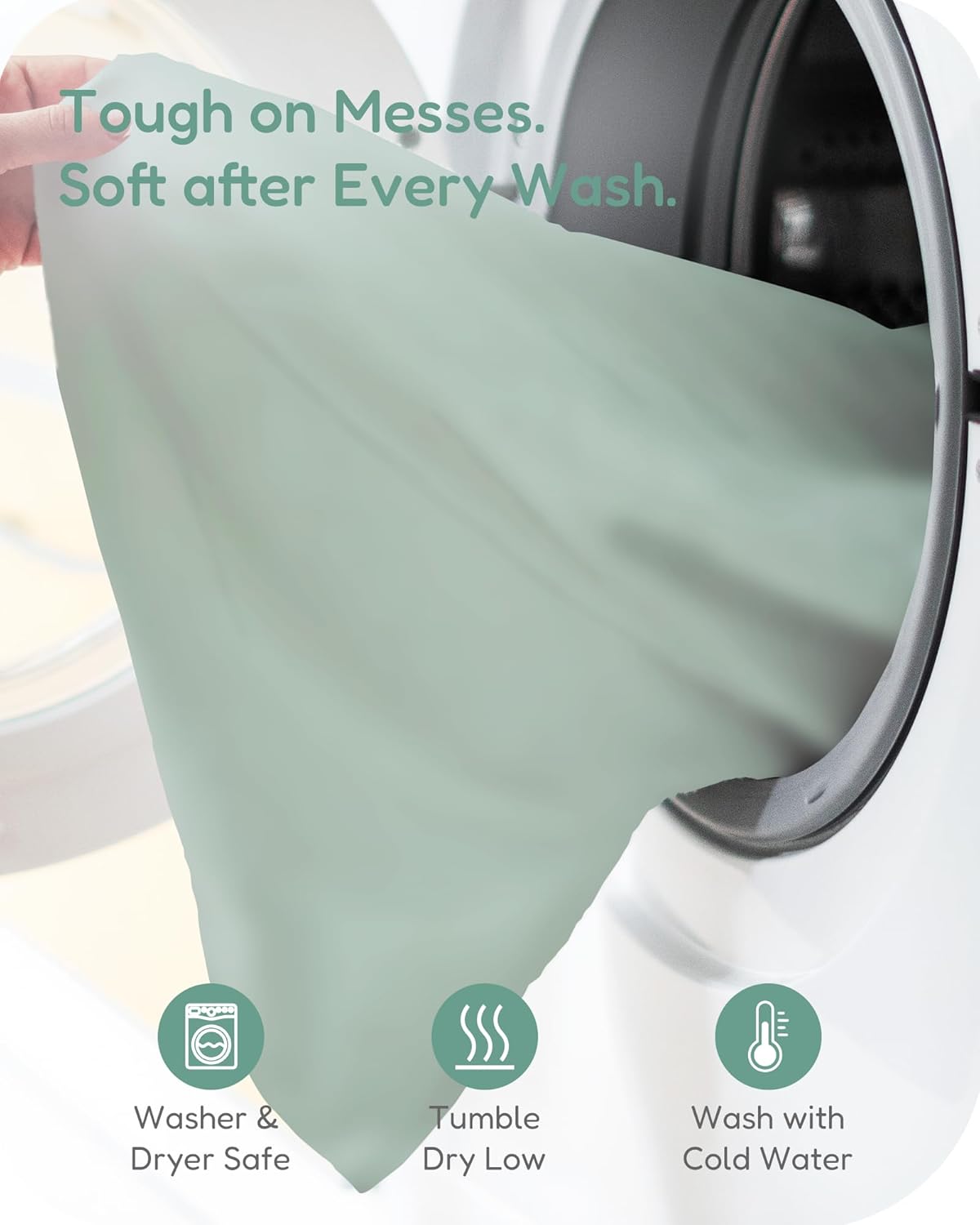 Pack and Play Sheets Fitted, Soft Green+Giraff, Breathable and Cozy, Hypoallergenic, 2 Pack for Boys and Girls