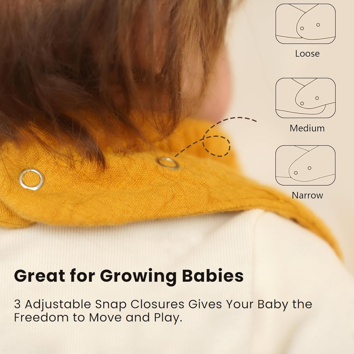 Konssy Muslin Baby Bibs 10 Pack Baby Bandana Drool Bibs 100% Cotton for Unisex Boys and Girls, Soft Absorbent Set for Teething and Drooling