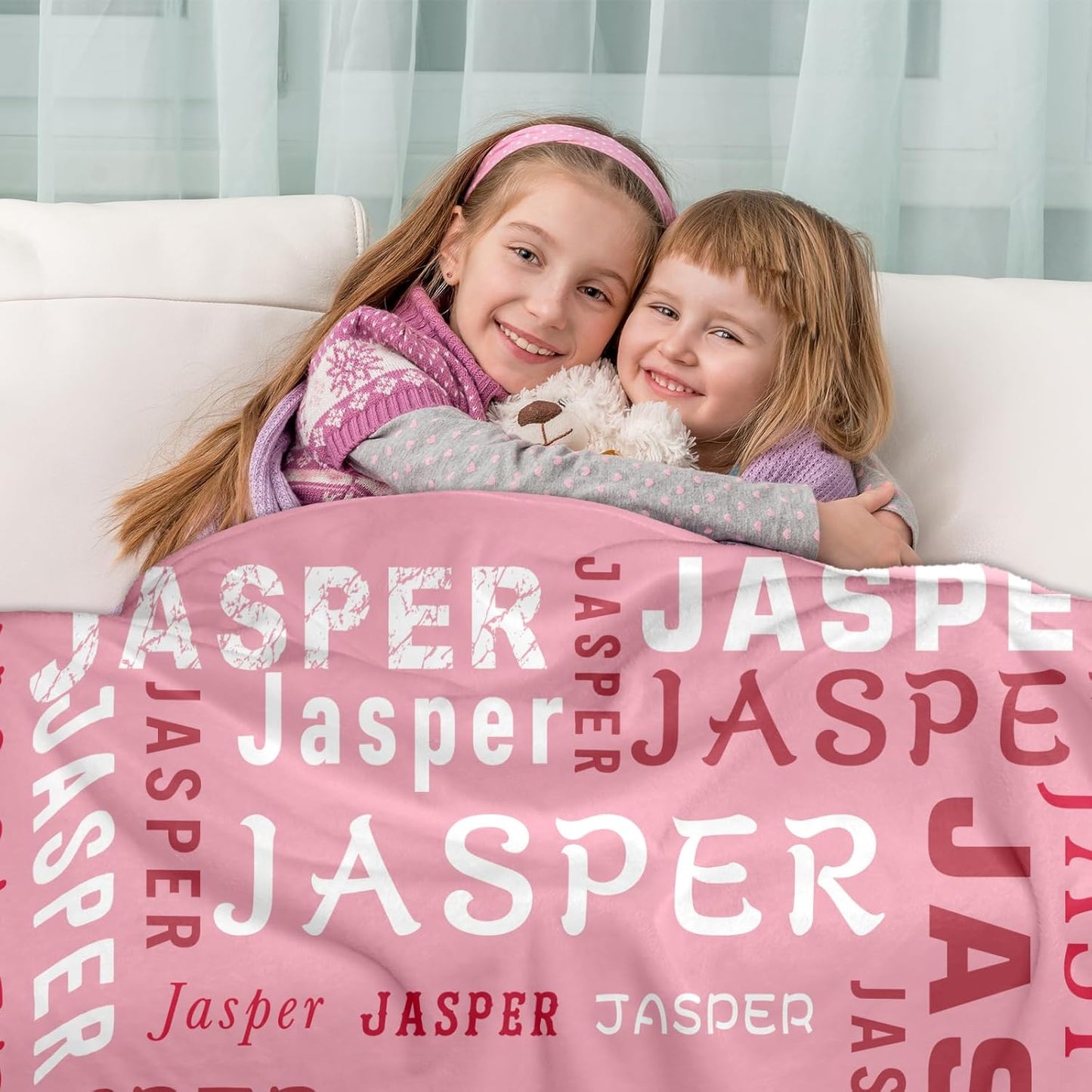 Ship Next Day, Custom Name Blanket - Printed in USA, Personalized Baby Blankets for Girls, Baby Blanket with Name, Ultra-Soft Cozy Fleece Blankets, Gifts for Boys & Girls Kids Teen Girl New Mom