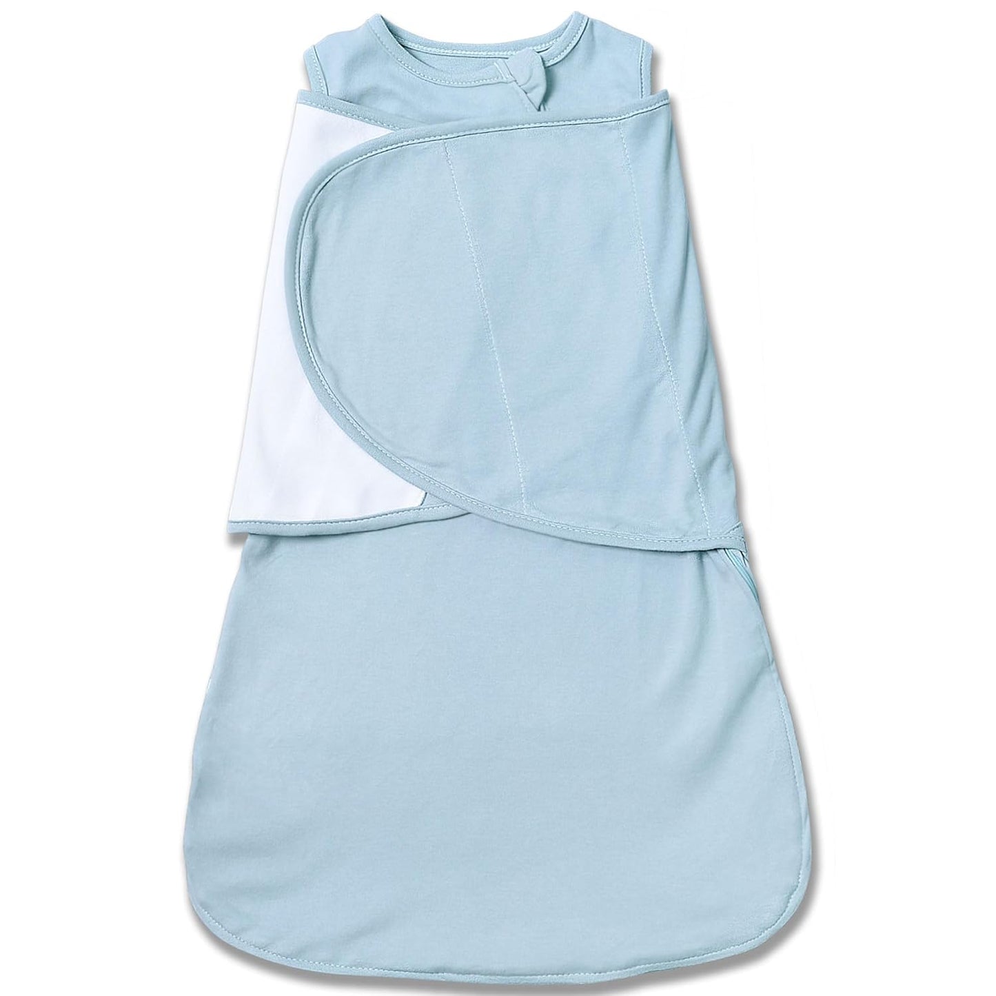 Baby Sleep sack Swaddle,Sleep Sack 3-6 Months,3-Way Adjustable Wearable Transition Swaddles Blanket Boy And Girl,100% Cotton,TOG 1.0(Cyan)