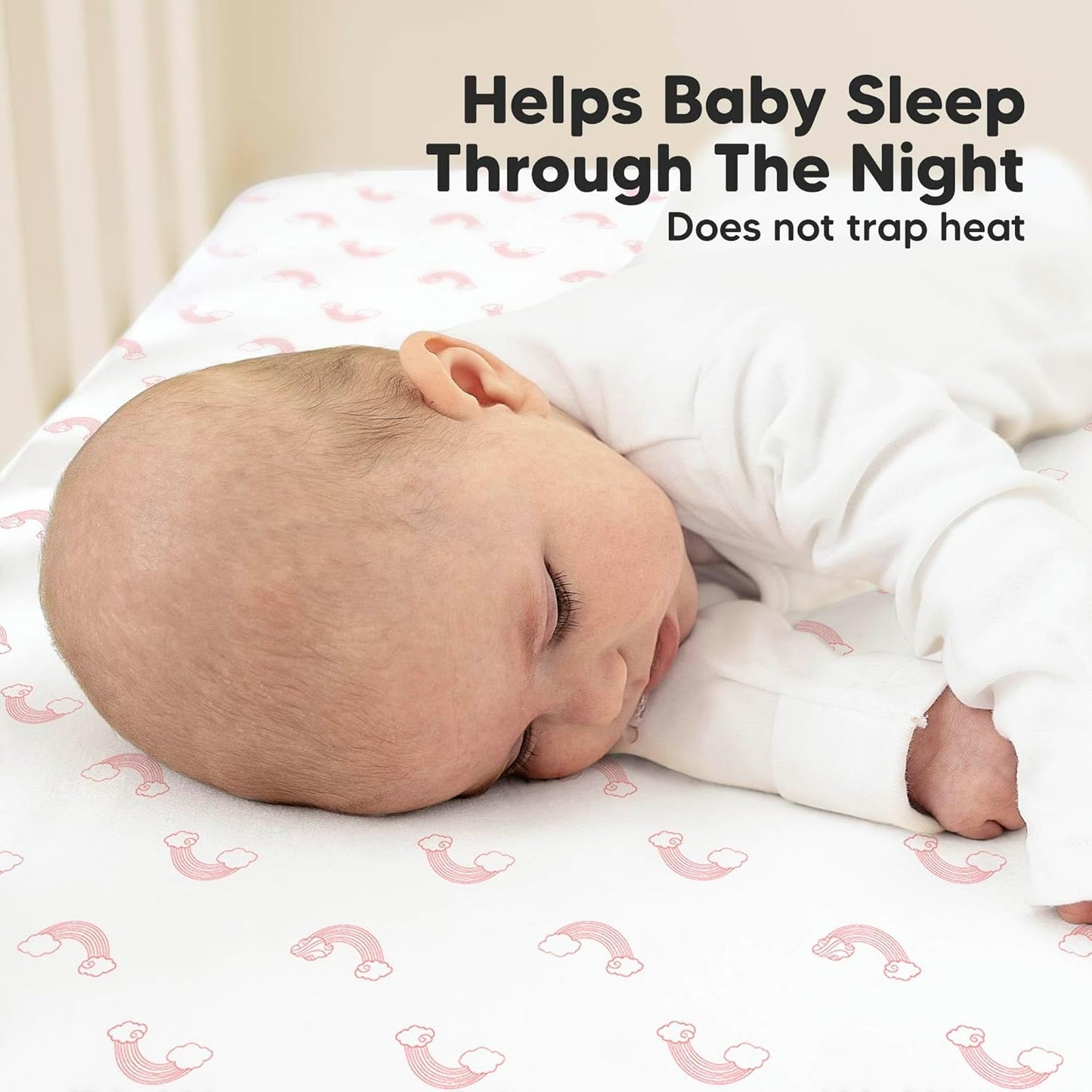 KeaBabies 2-Pack Organic Crib Sheets for Boys, Girls - 52x28 Fitted Crib Mattress Sheet Neutral, Breathable Jersey Cotton Cover for Baby Bed, Toddler Mattress, Soft & Cute Prints (Dreamland)