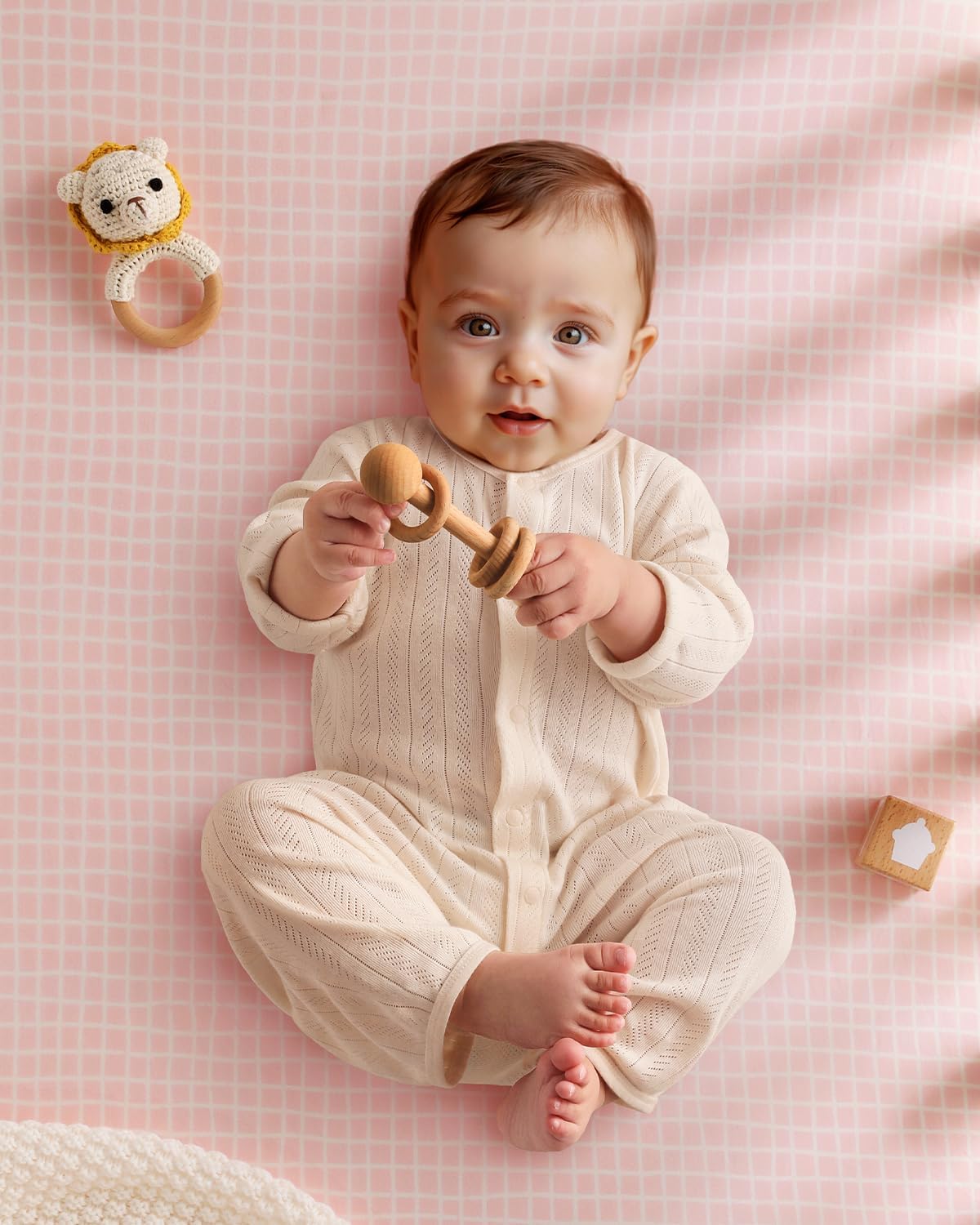 Yoofoss Crib Sheets Girl 2 Pack, 52x28 Fitted Baby Crib Sheet Fits for Standard Crib and Toddler Mattress, Ultra Soft Breathable Microfiber Pink Floral