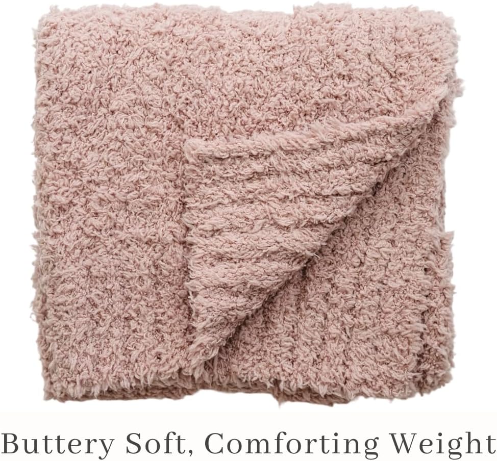 SARANONI Bamboni Luxury Baby Blanket, Breathable & Soft Plush Blanket for Infant Boys & Girls (Pink, Mini 15” x 20”)