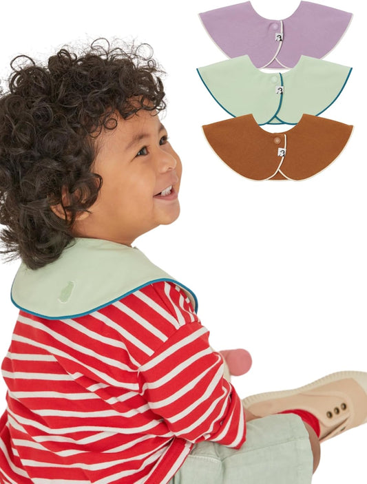 Konny Baby Bibs 5-Pack, 360 ° Rotate, Soft and Absorbent Bandana Drooling for Boys Girls baby Essentials