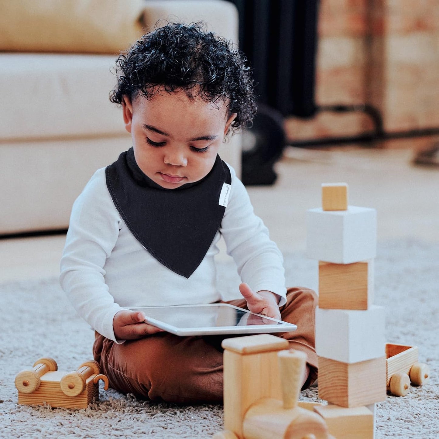 Baby Bandana Drool Bibs for Boys Girls,Super Absorbent Triangle Baby Bibs for Drooling and Teething,100% Cotton Soft for Infant,Newborn 12Pack