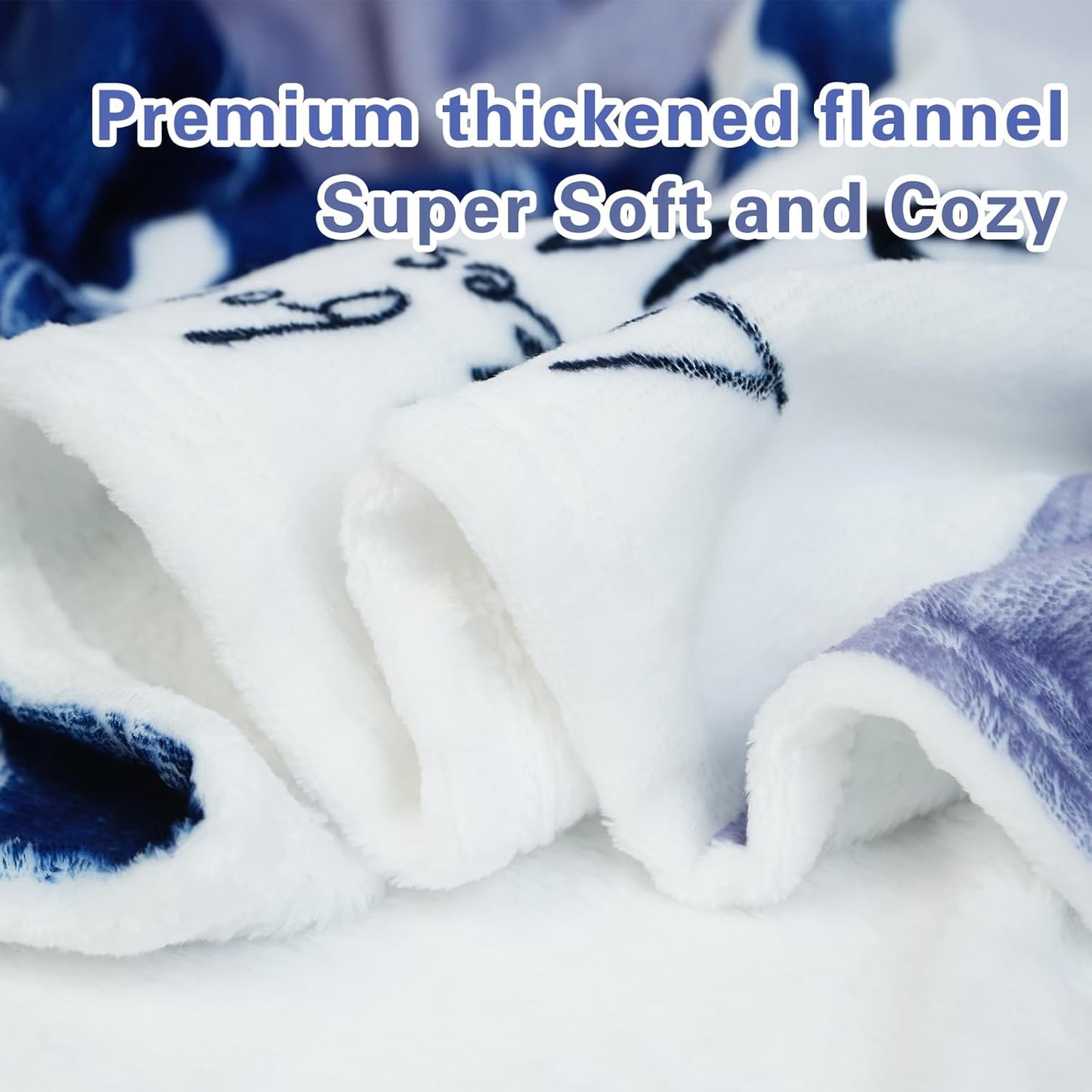 Personalized Baby Blankets for Boys Girls Custom Baby Blanket with Name for Toddlers Kids Fleece Bed Throw Blanket Swaddle for Newborn Customized Baby Gifts for Birthday Baby Shower Nursery Blanket